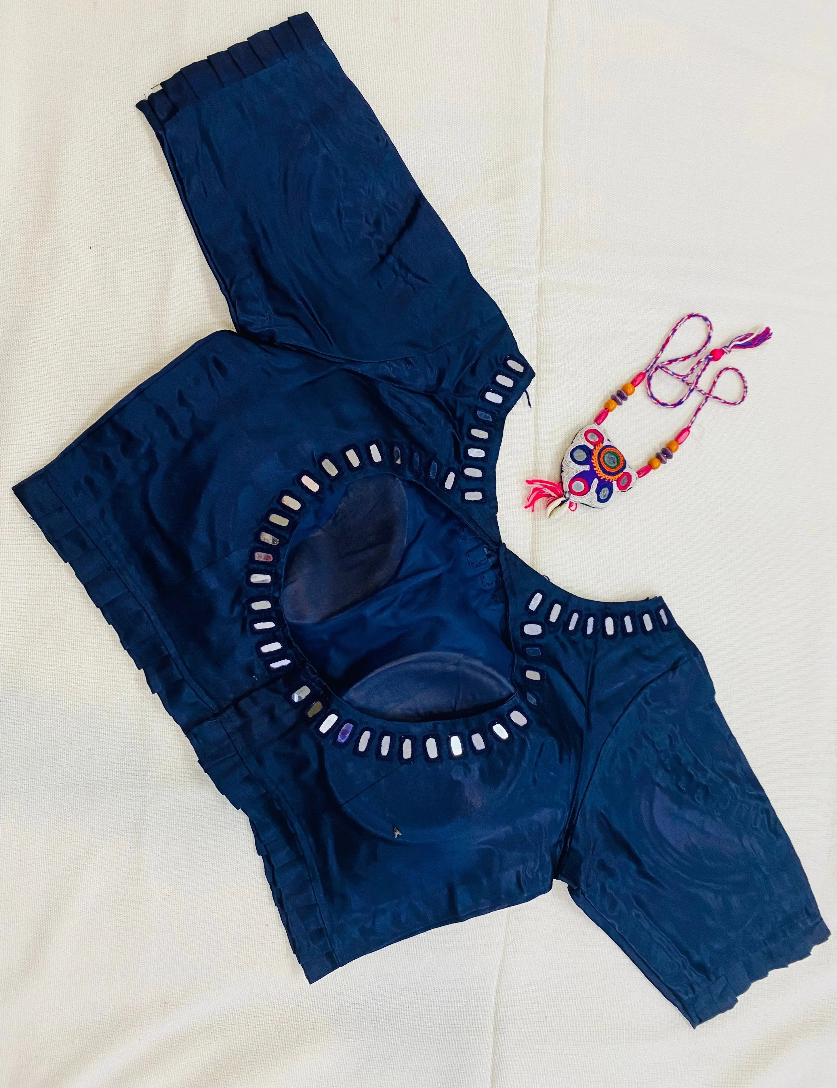Plain Mashroo Mirror Blouse RAKHIYO