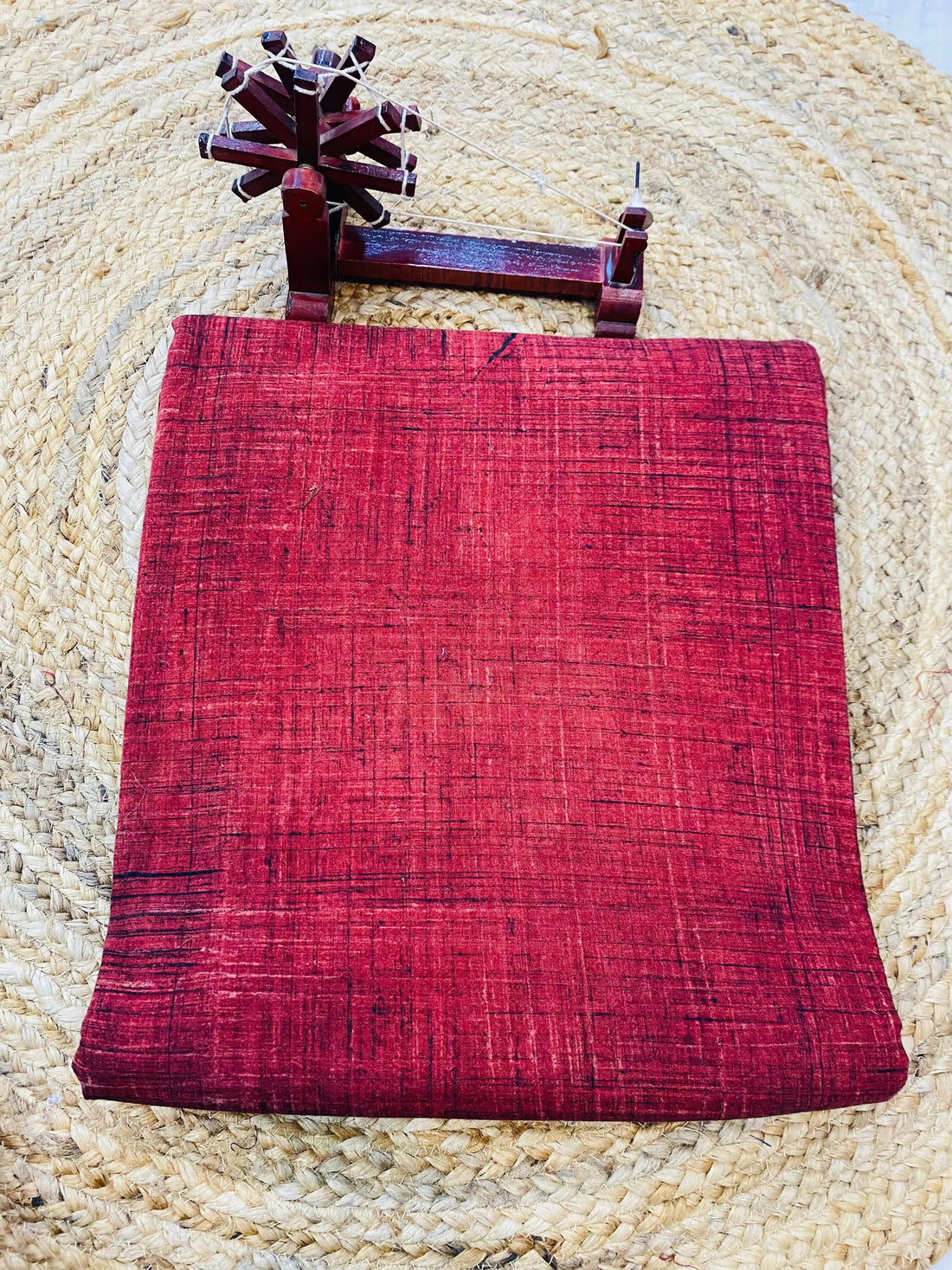 Cotton Brush Print Fabric(Price Per Meter) RAKHIYO