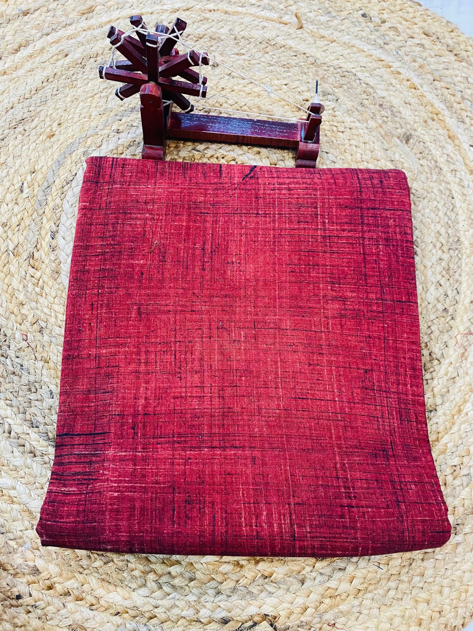 Cotton Brush Print Fabric(Price Per Meter) RAKHIYO