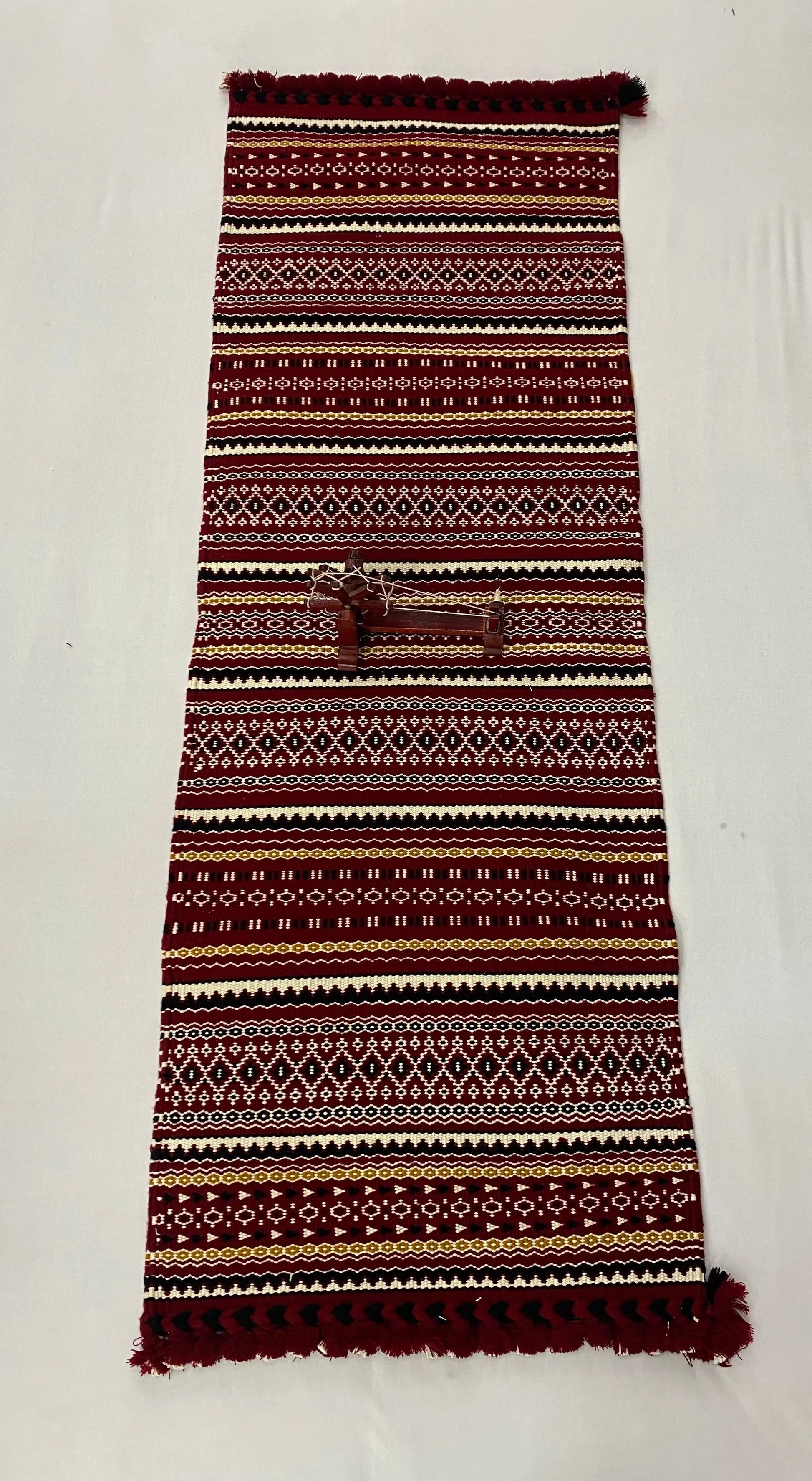 Handweave Bhujodi Woolen Runner(2x5  feet) RAKHIYO