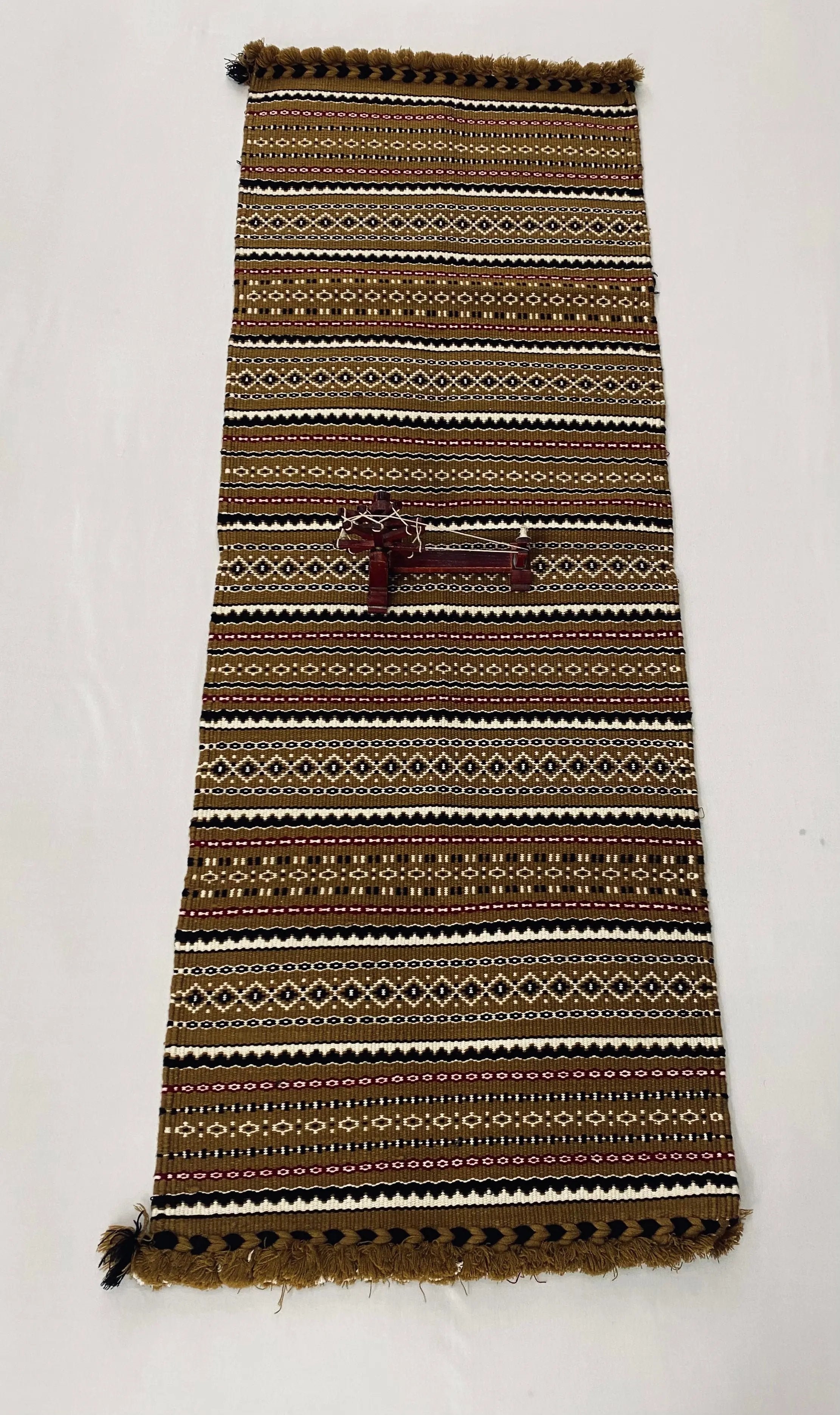 Handweave Bhujodi Woolen Runner(2x5  feet) RAKHIYO