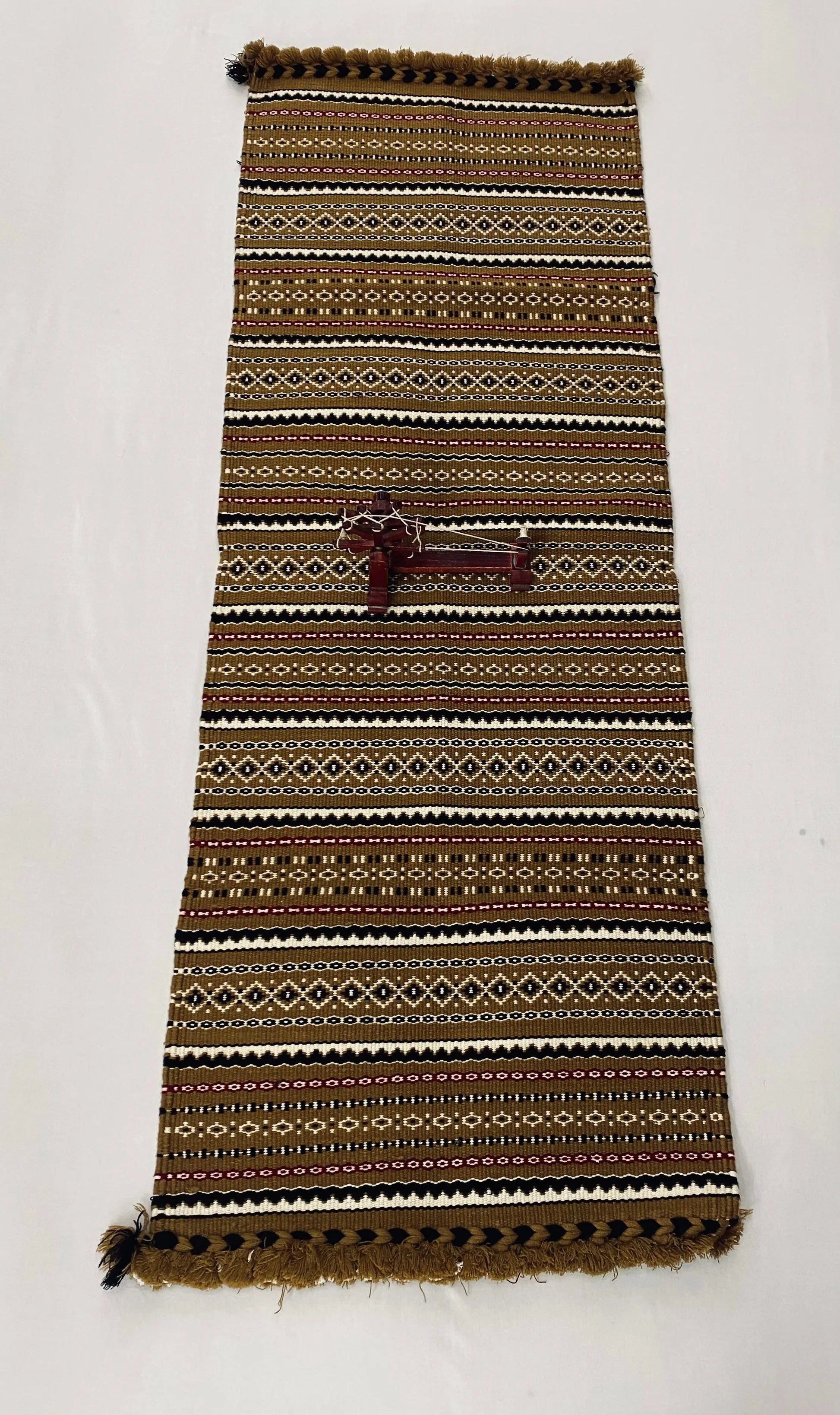 Handweave Bhujodi Woolen Runner(2x5  feet) RAKHIYO