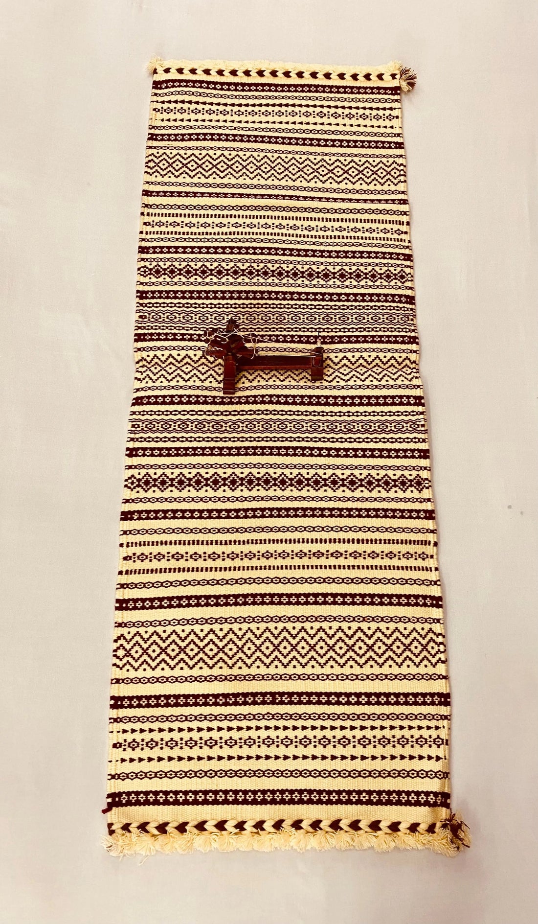 Handweave Bhujodi Woolen Runner(2x5  feet) RAKHIYO
