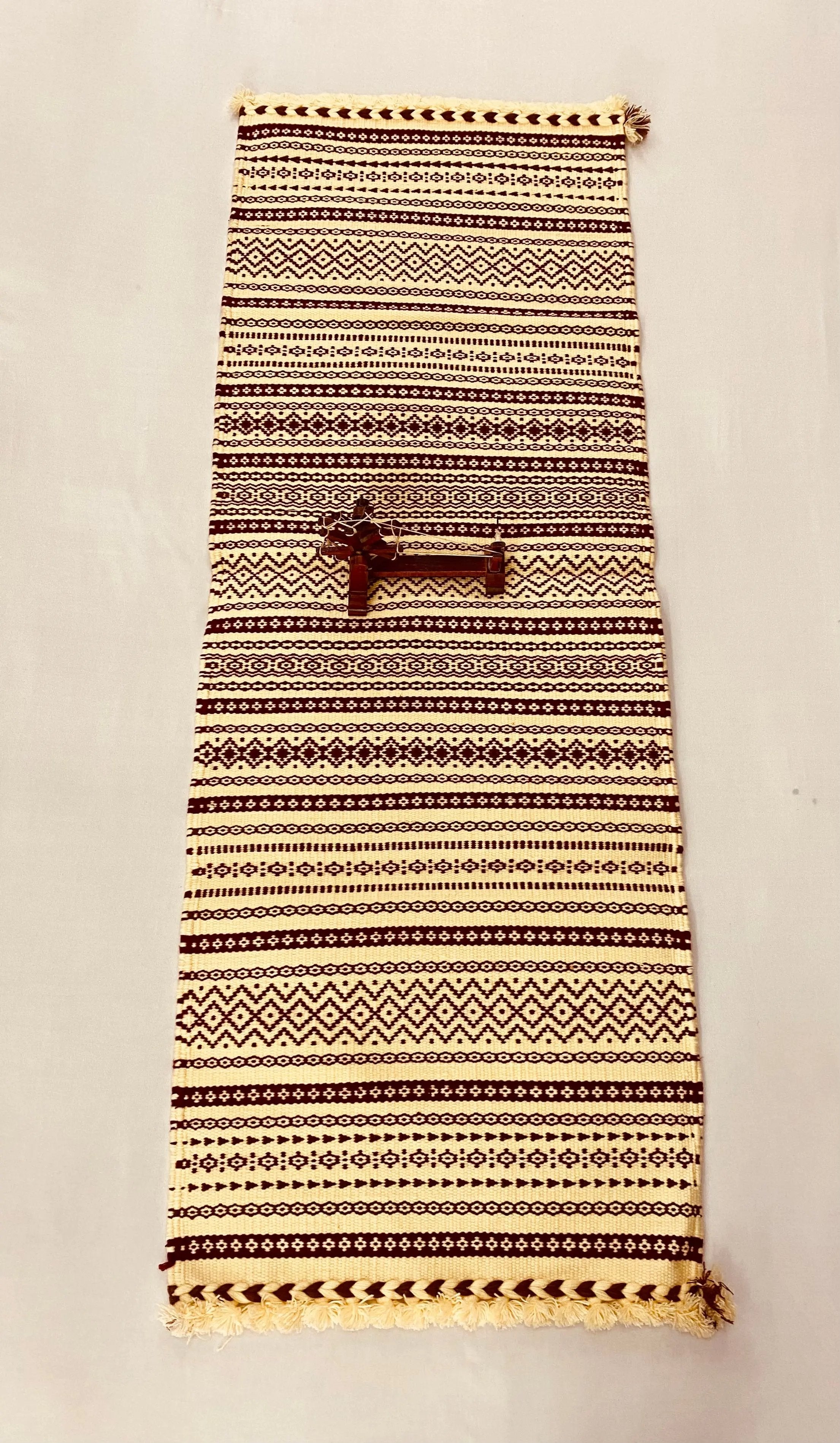 Handweave Bhujodi Woolen Runner(2x5  feet) RAKHIYO