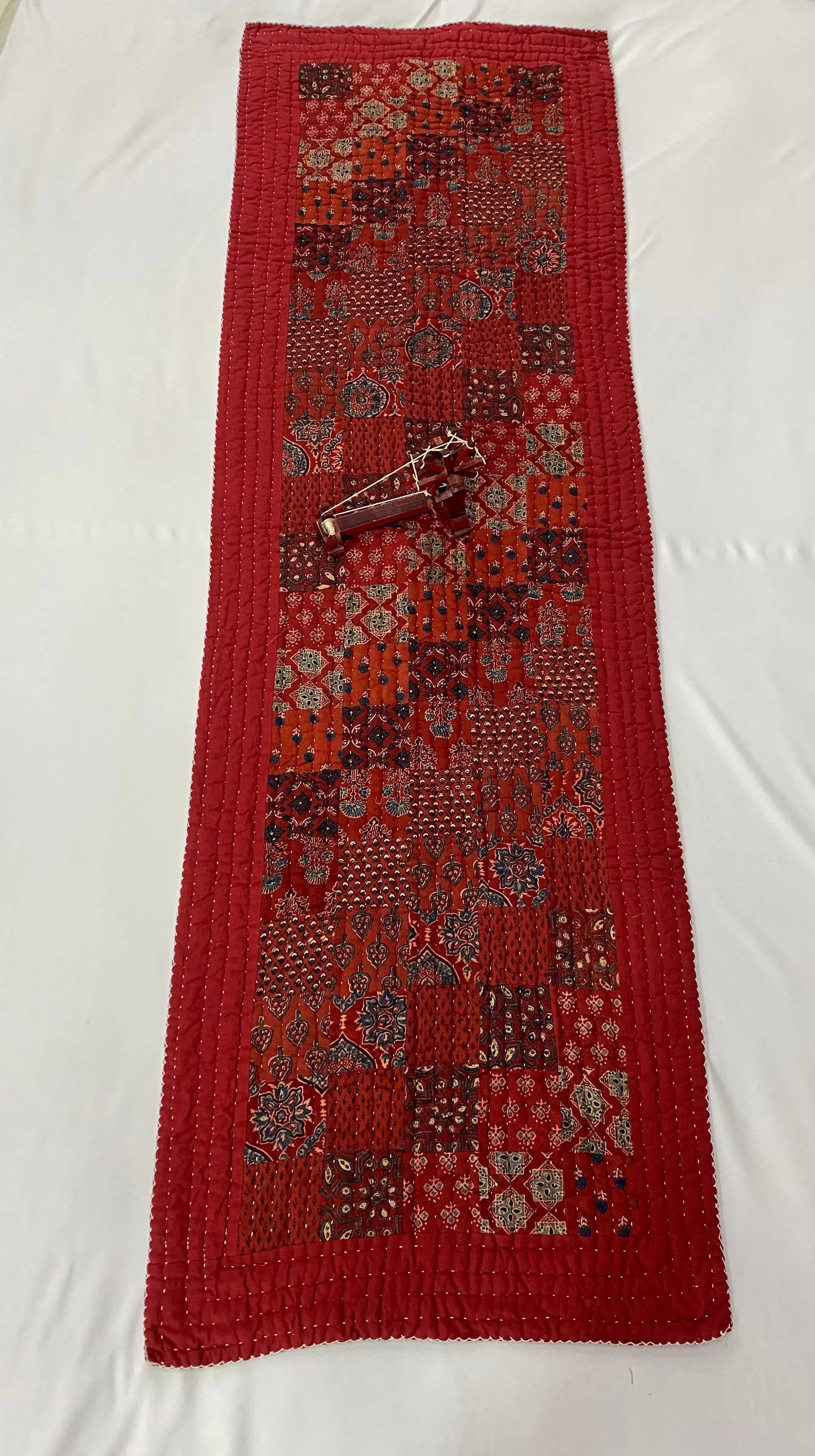Ajarakh Patchwork Yoga Mat-Sofa Runner RAKHIYO
