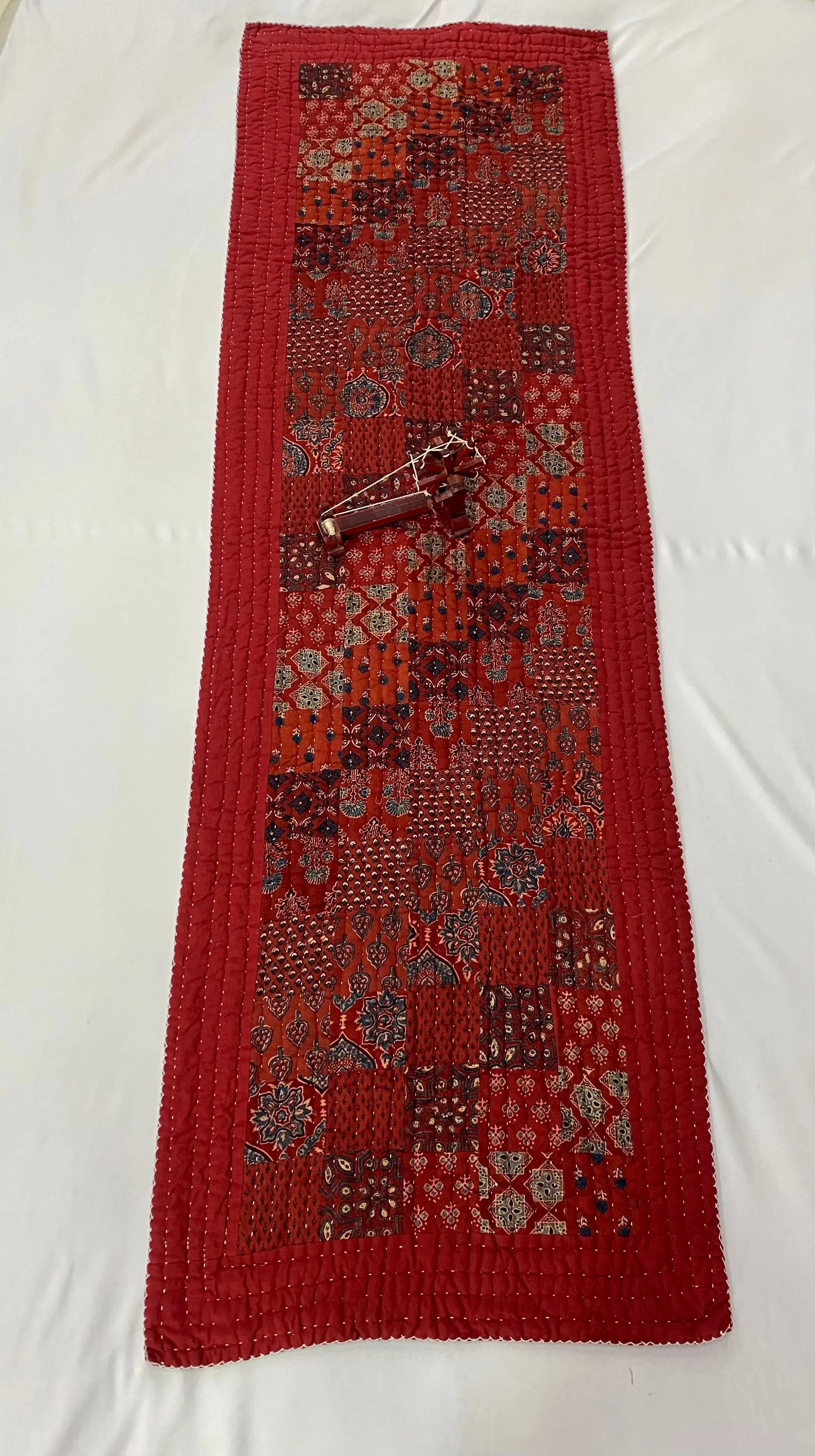 Ajarakh Patchwork Yoga Mat-Sofa Runner RAKHIYO