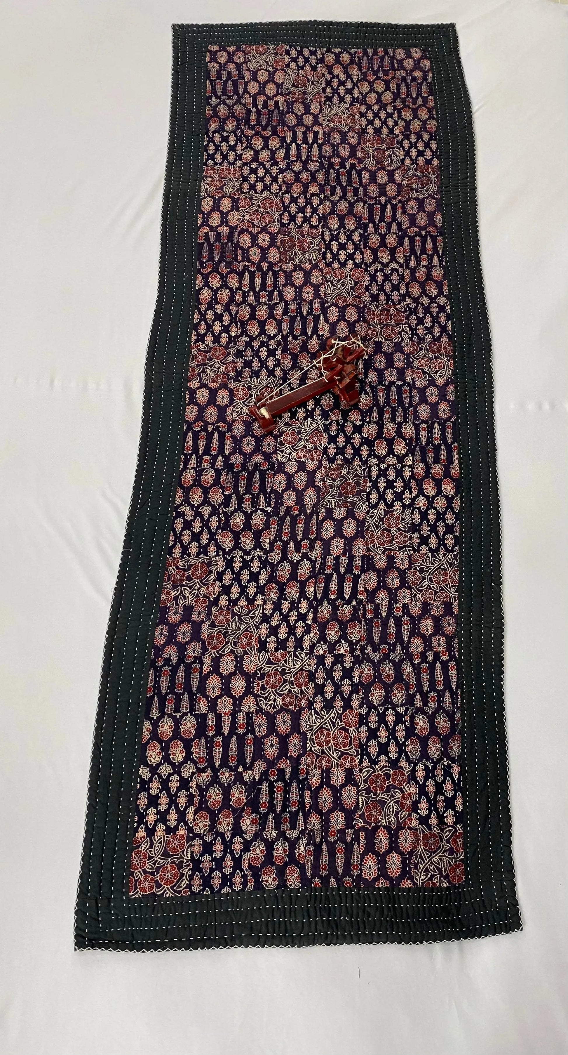 Ajarakh Patchwork Yoga Mat-Sofa Runner RAKHIYO
