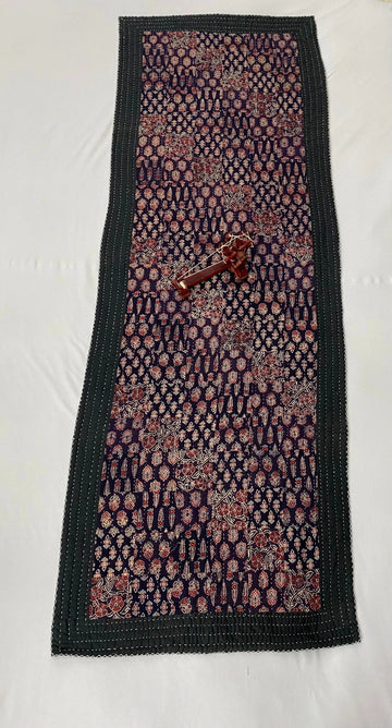 Ajarakh Patchwork Yoga Mat-Sofa Runner RAKHIYO