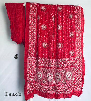 Lakhanavi+Bandhej Modal Silk Saree RAKHIYO