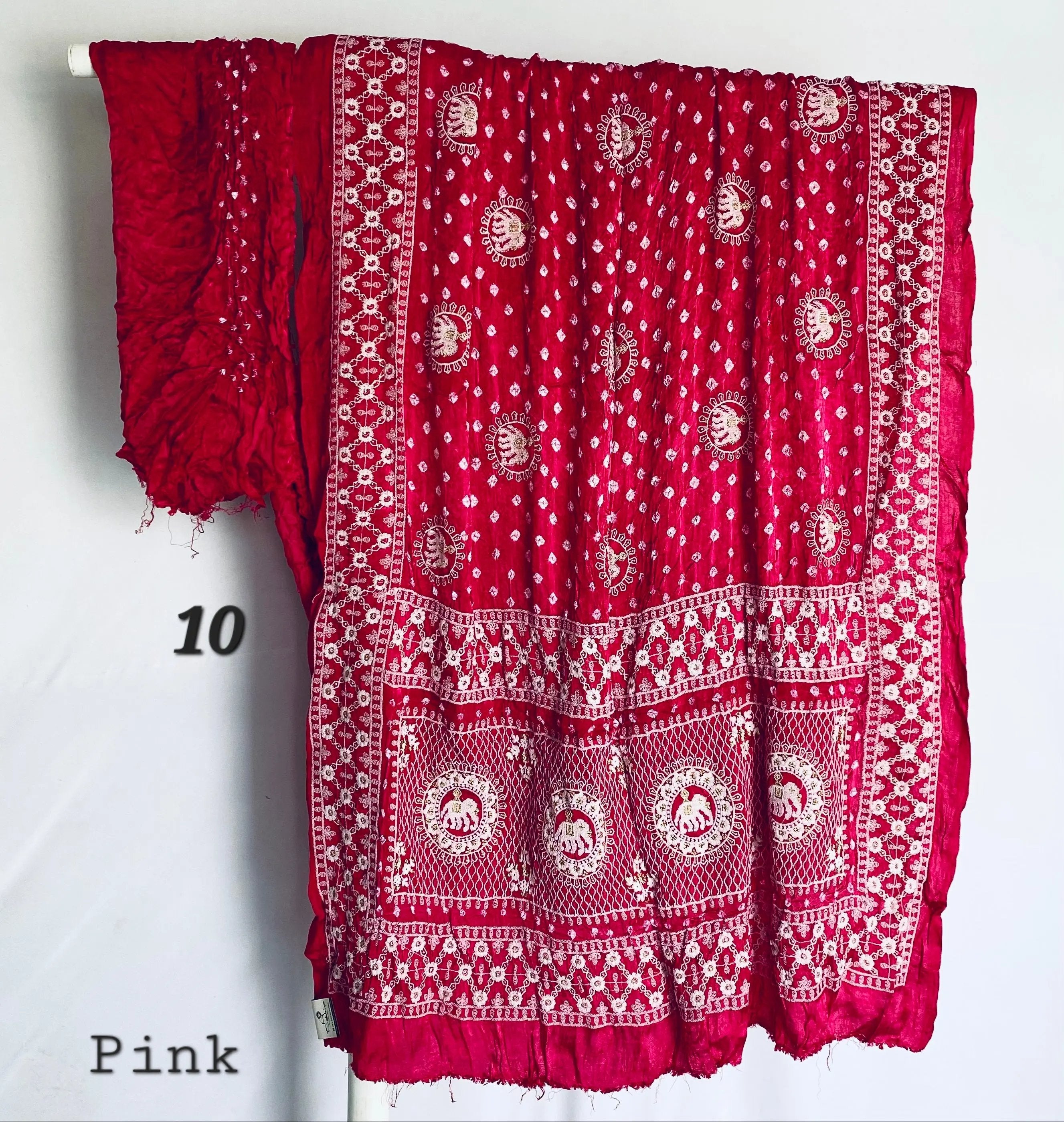 Lakhanavi+Bandhej Modal Silk Saree RAKHIYO