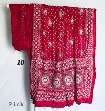 Lakhanavi+Bandhej Modal Silk Saree RAKHIYO