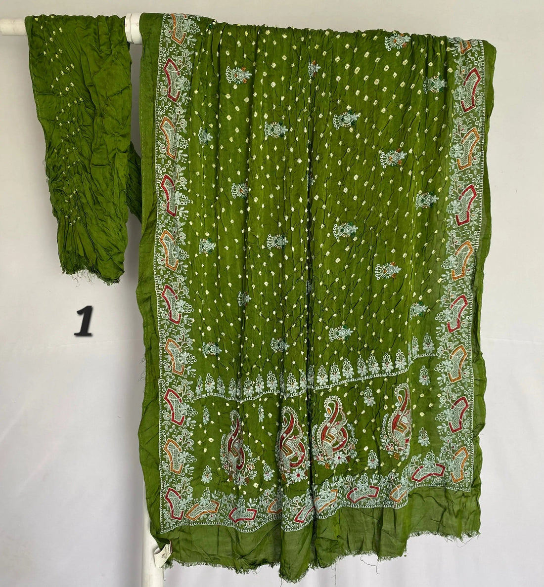 Lakhanavi+Bandhej Modal Silk Saree RAKHIYO