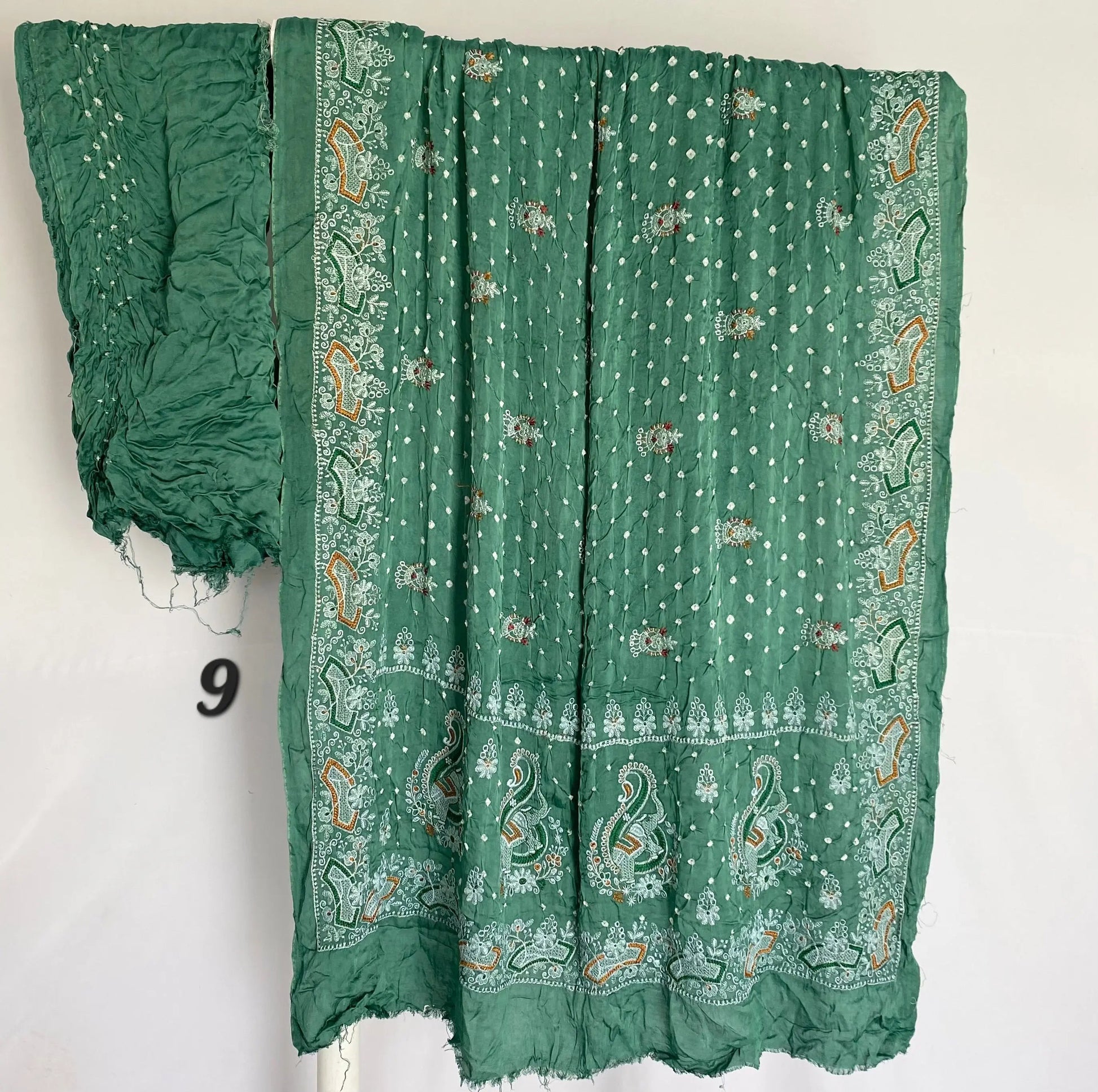 Lakhanavi+Bandhej Modal Silk Saree RAKHIYO