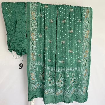 Lakhanavi+Bandhej Modal Silk Saree RAKHIYO