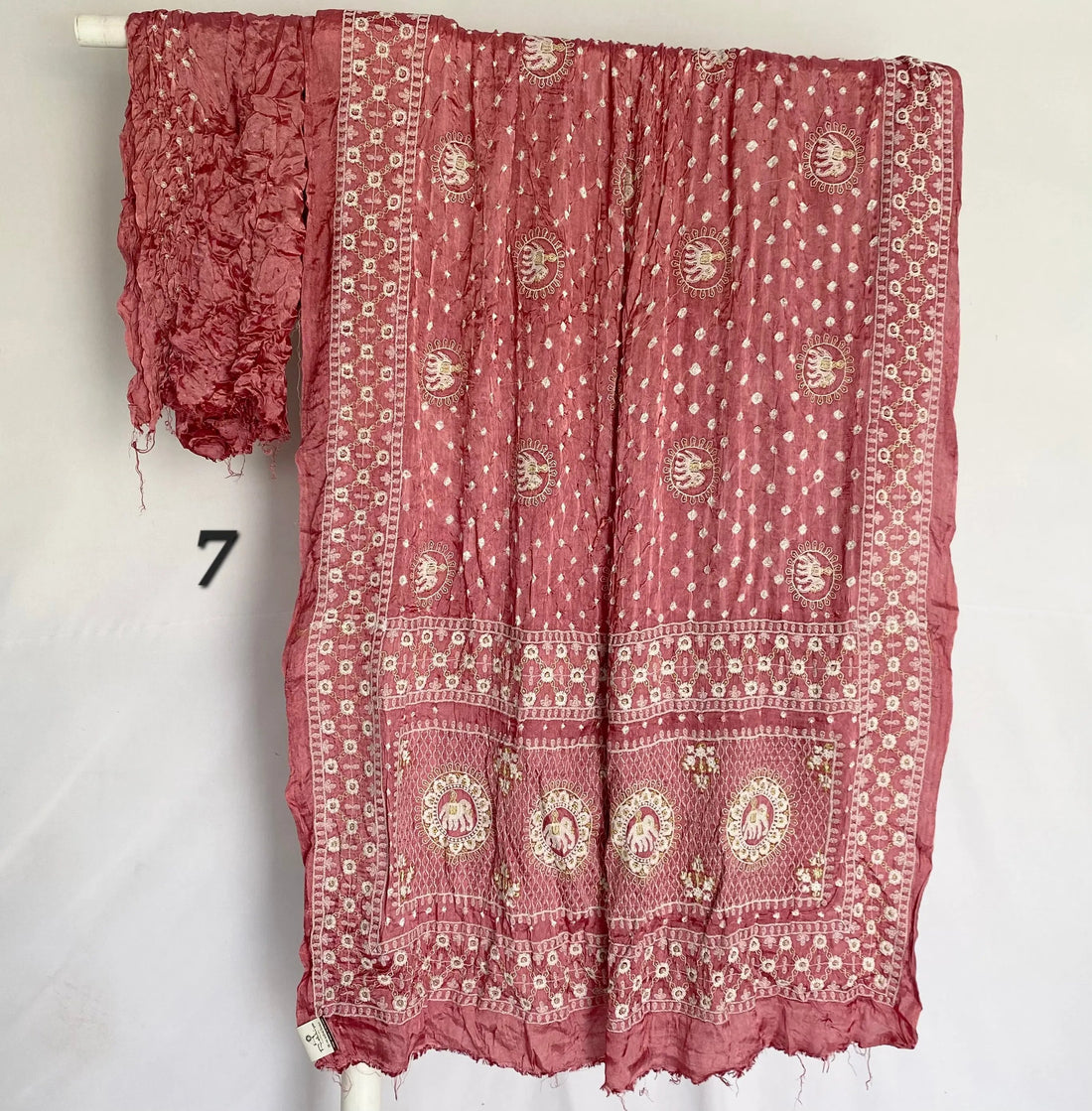 Lakhanavi+Bandhej Modal Silk Saree RAKHIYO