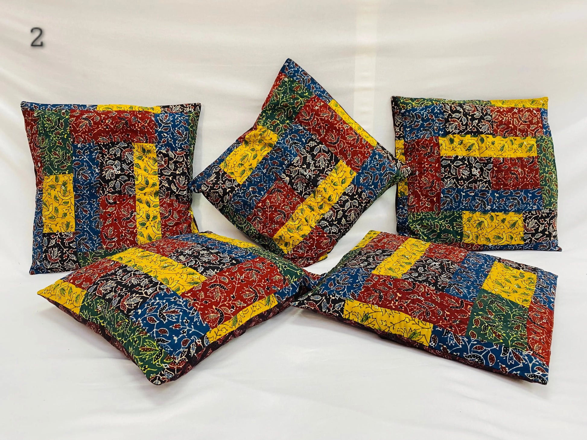 Ajarakh Patchwork Cushion Cover RAKHIYO