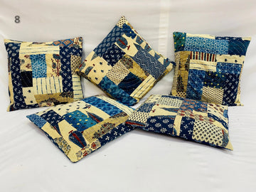 Ajarakh Patchwork Cushion Cover RAKHIYO