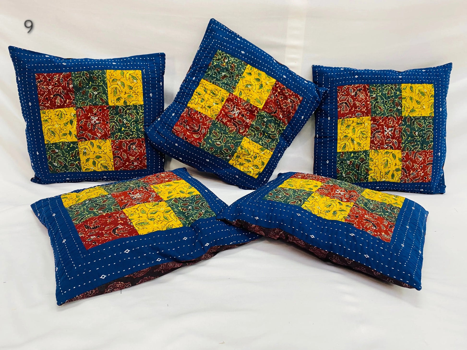 Ajarakh Patchwork Cushion Cover RAKHIYO