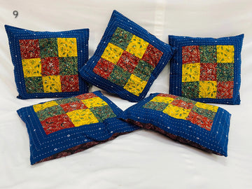 Ajarakh Patchwork Cushion Cover RAKHIYO