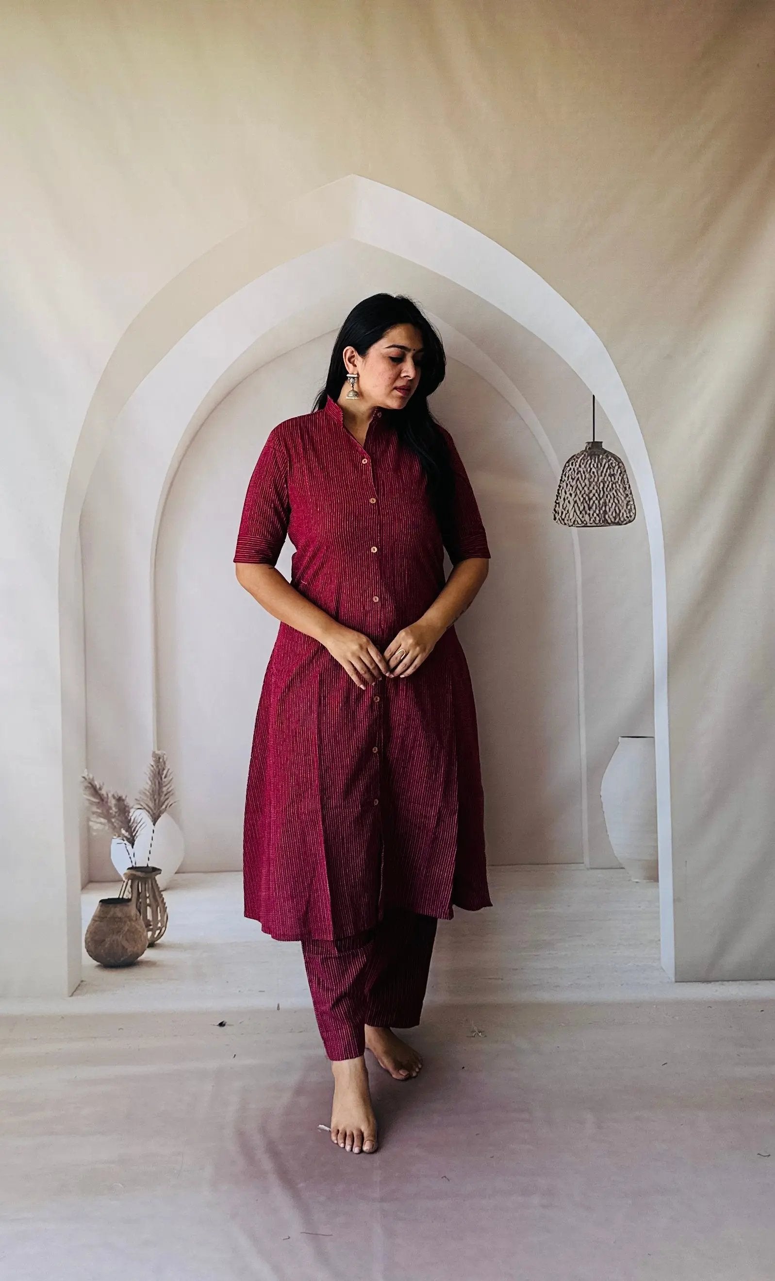 Cotton Kantha A-line Co-ord Set RAKHIYO