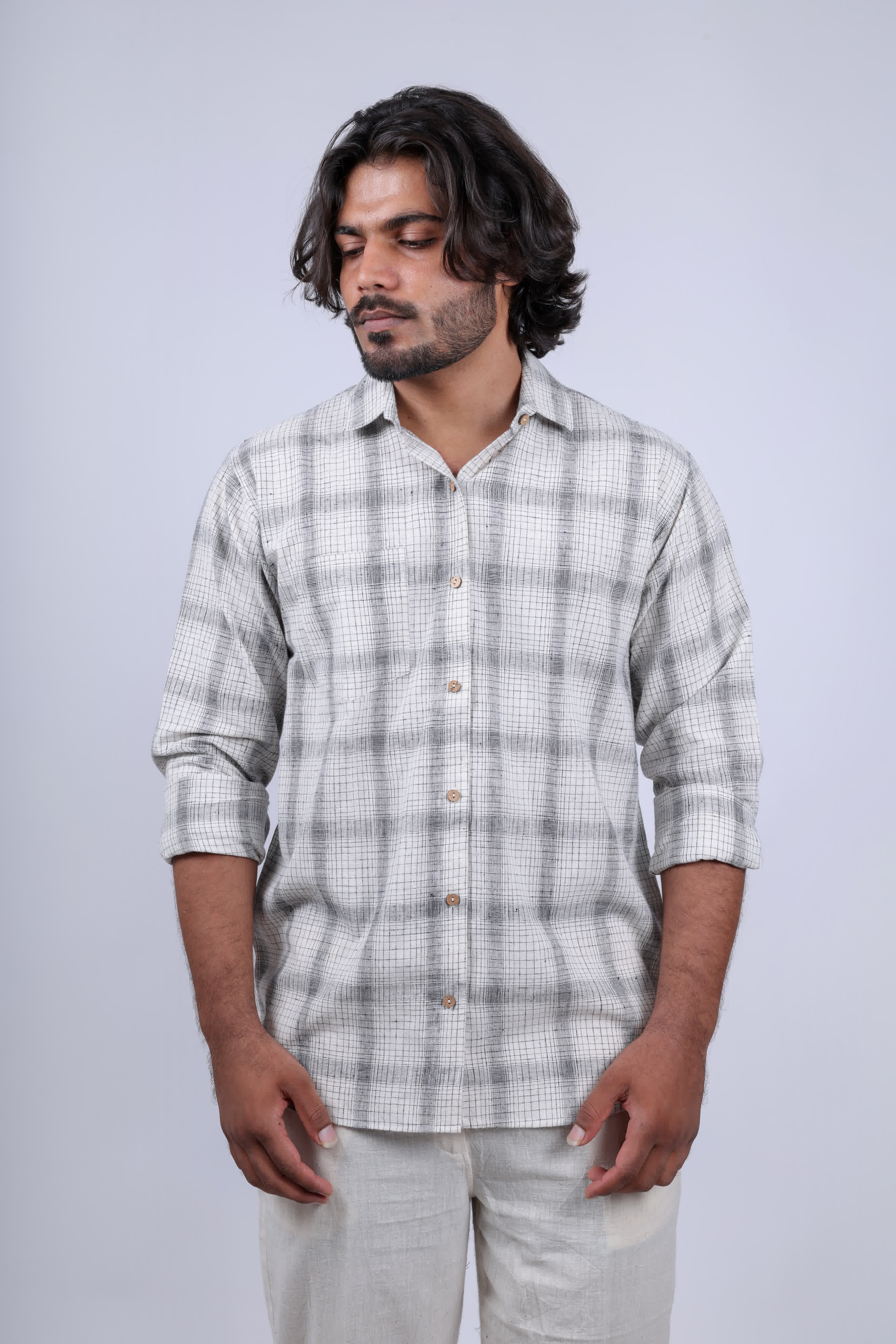Kala Cotton Checks Full Sleeves Shirt RAKHIYO