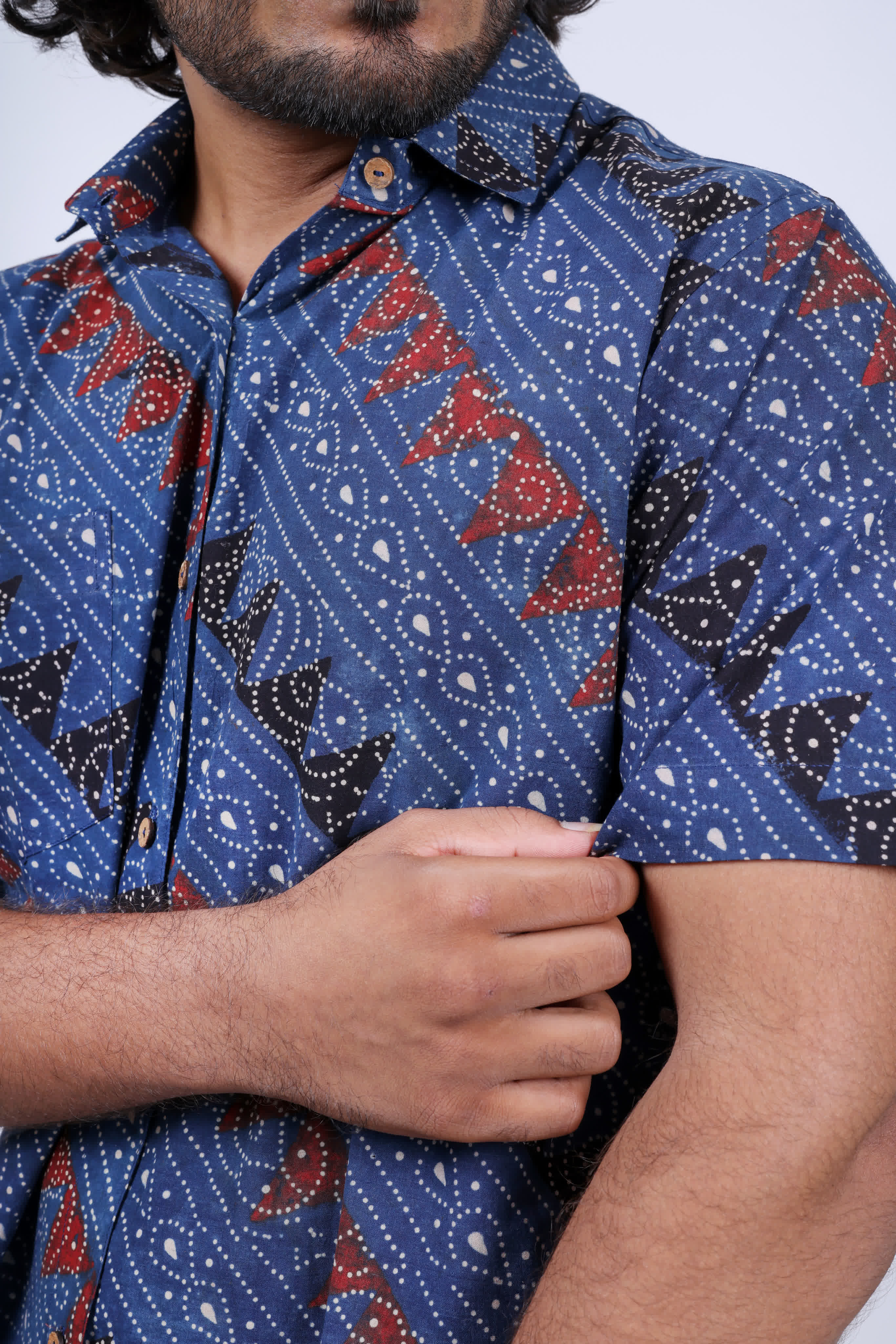 Ajarakh Natural Dyed Shirt RAKHIYO