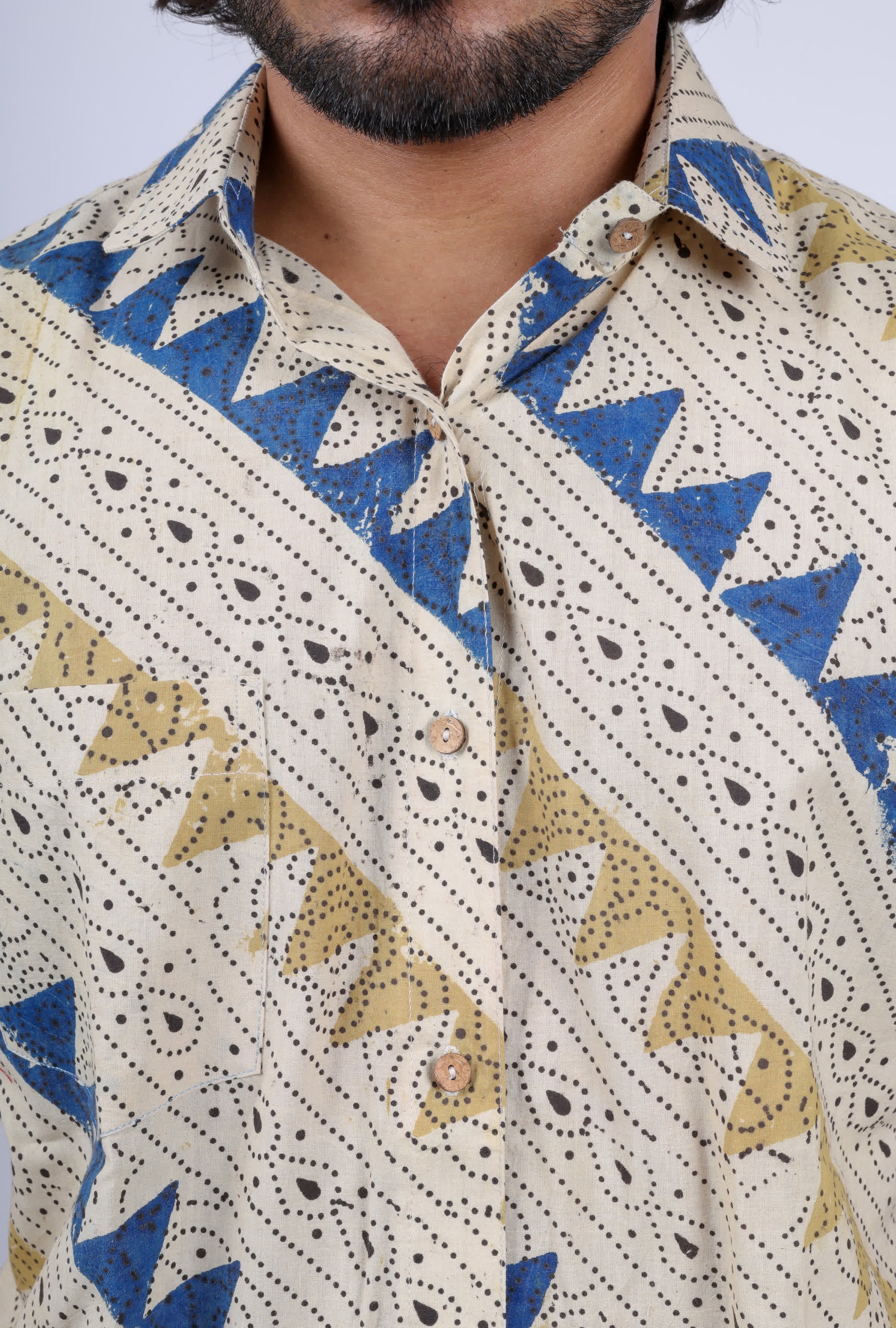 Ajarakh Natural Dyed Shirt RAKHIYO