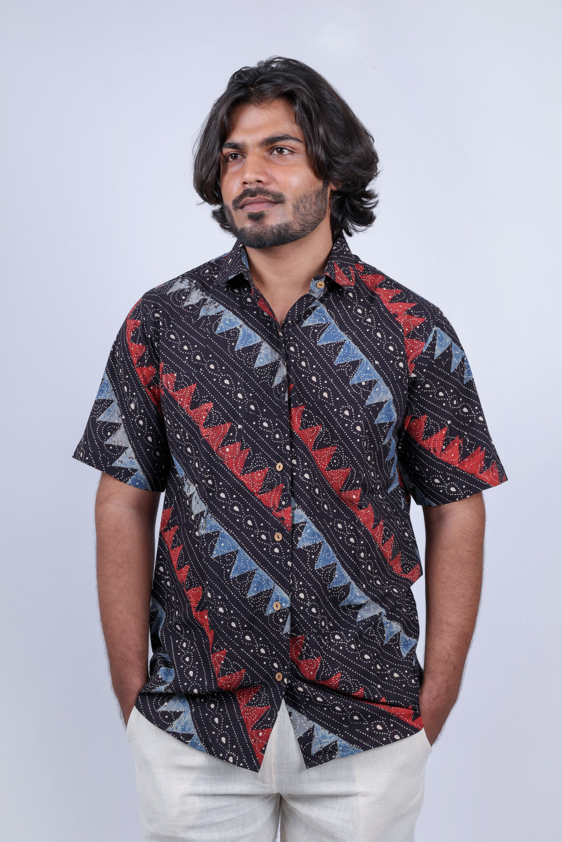 Ajarakh Natural Dyed Shirt RAKHIYO