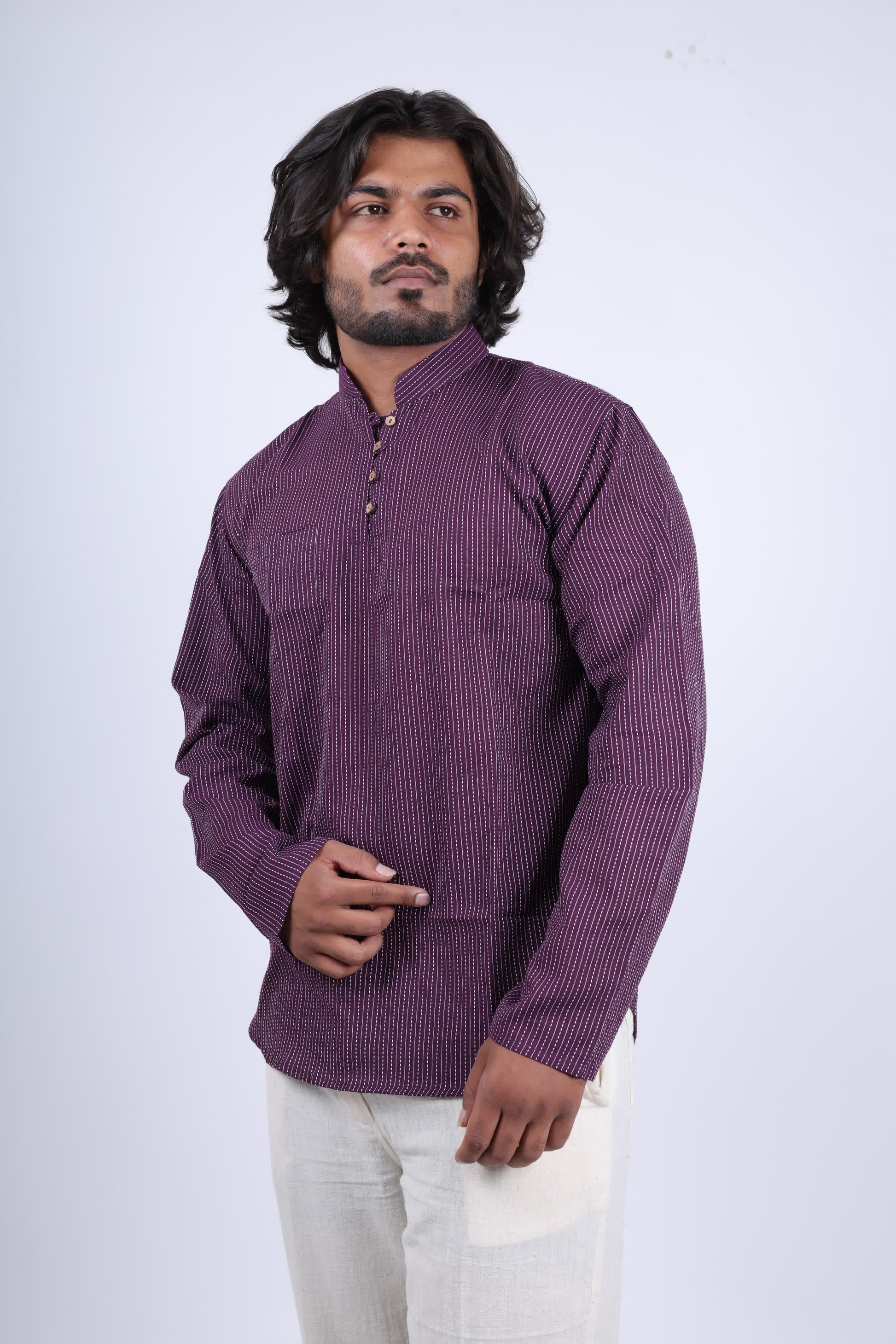 Cotton Kantha Short Full Sleeves Kurta RAKHIYO
