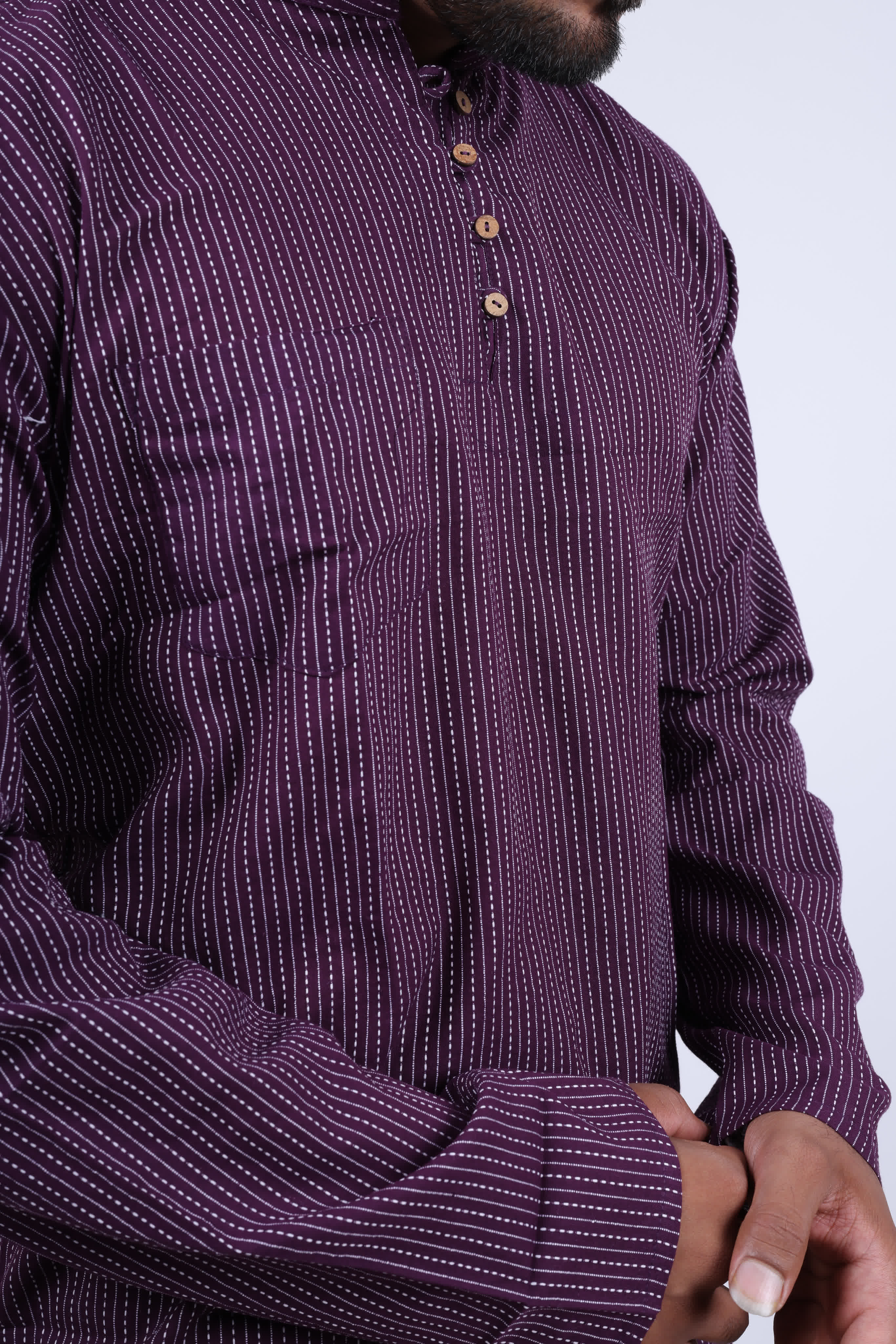 Cotton Kantha Short Full Sleeves Kurta RAKHIYO