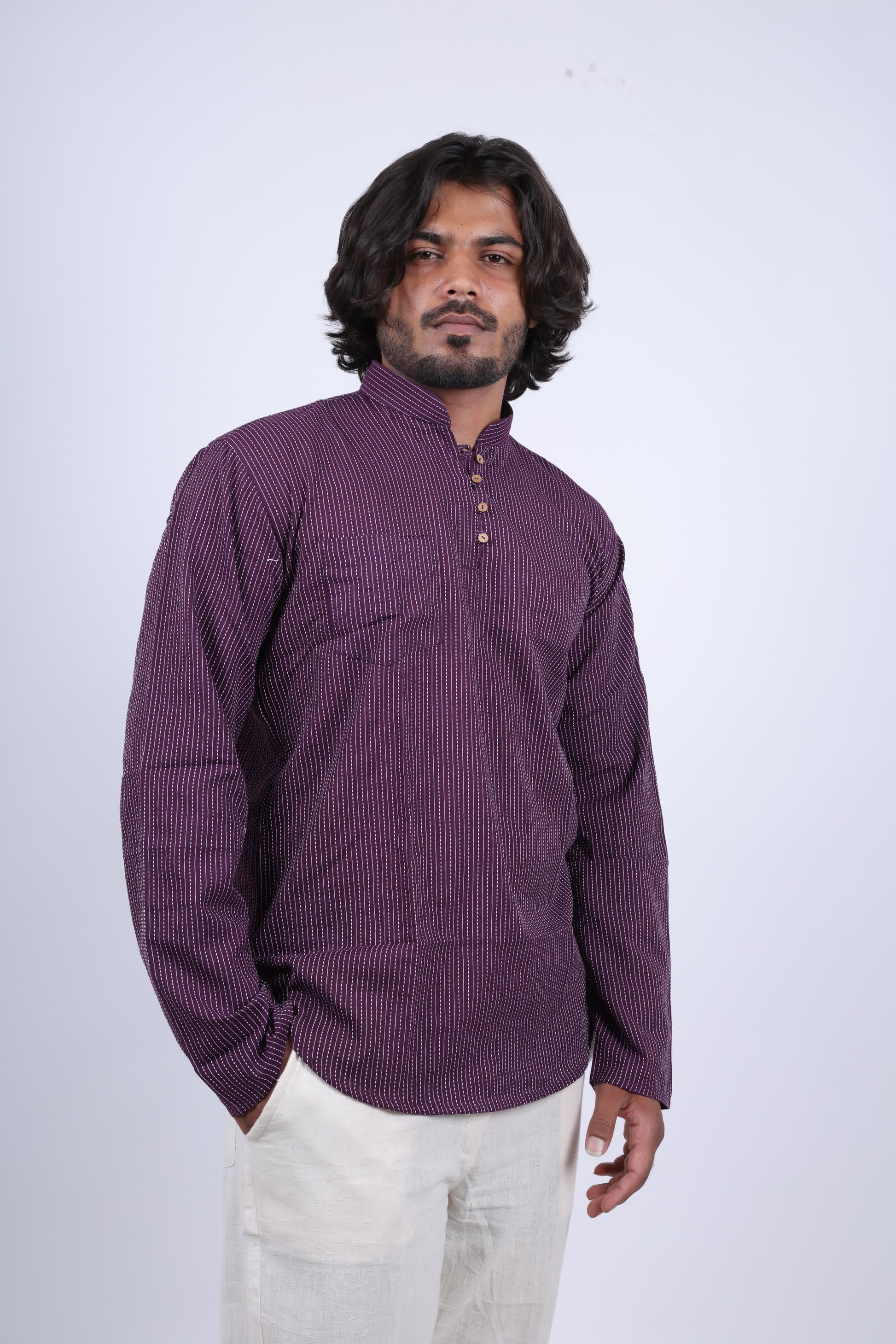 Cotton Kantha Short Full Sleeves Kurta RAKHIYO