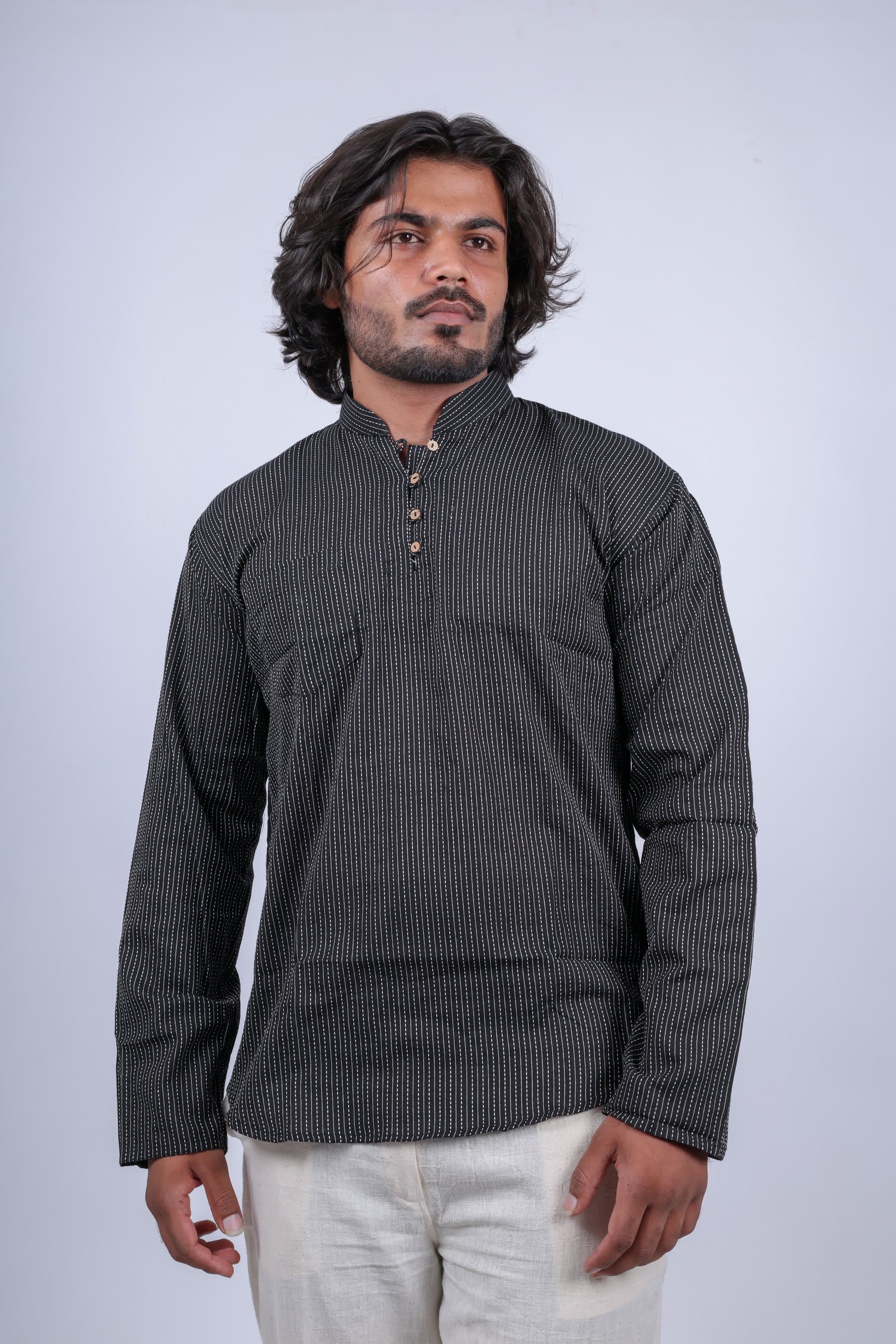 Cotton Kantha Short Full Sleeves Kurta RAKHIYO