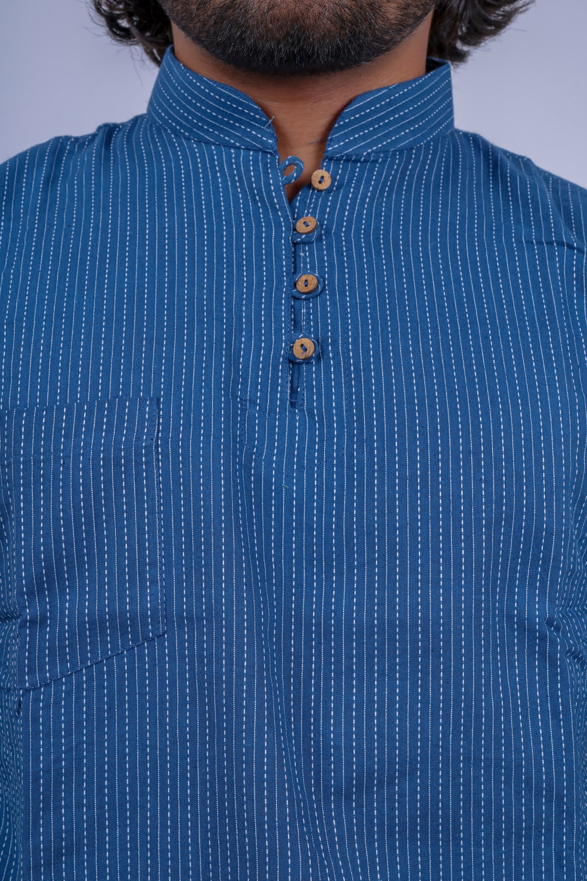 Cotton Kantha Short Full Sleeves Kurta RAKHIYO