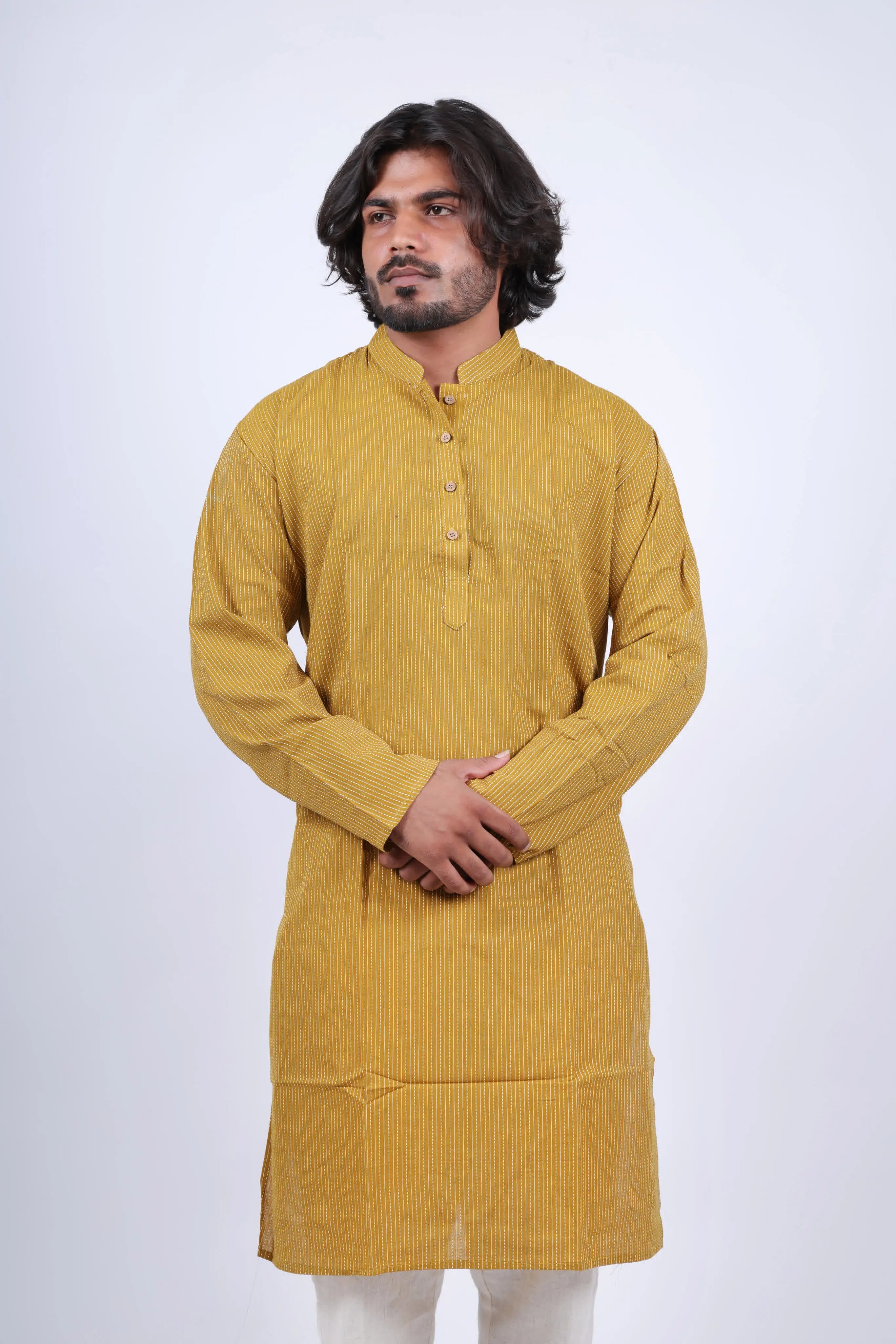 Cotton Kantha Long Kurta RAKHIYO