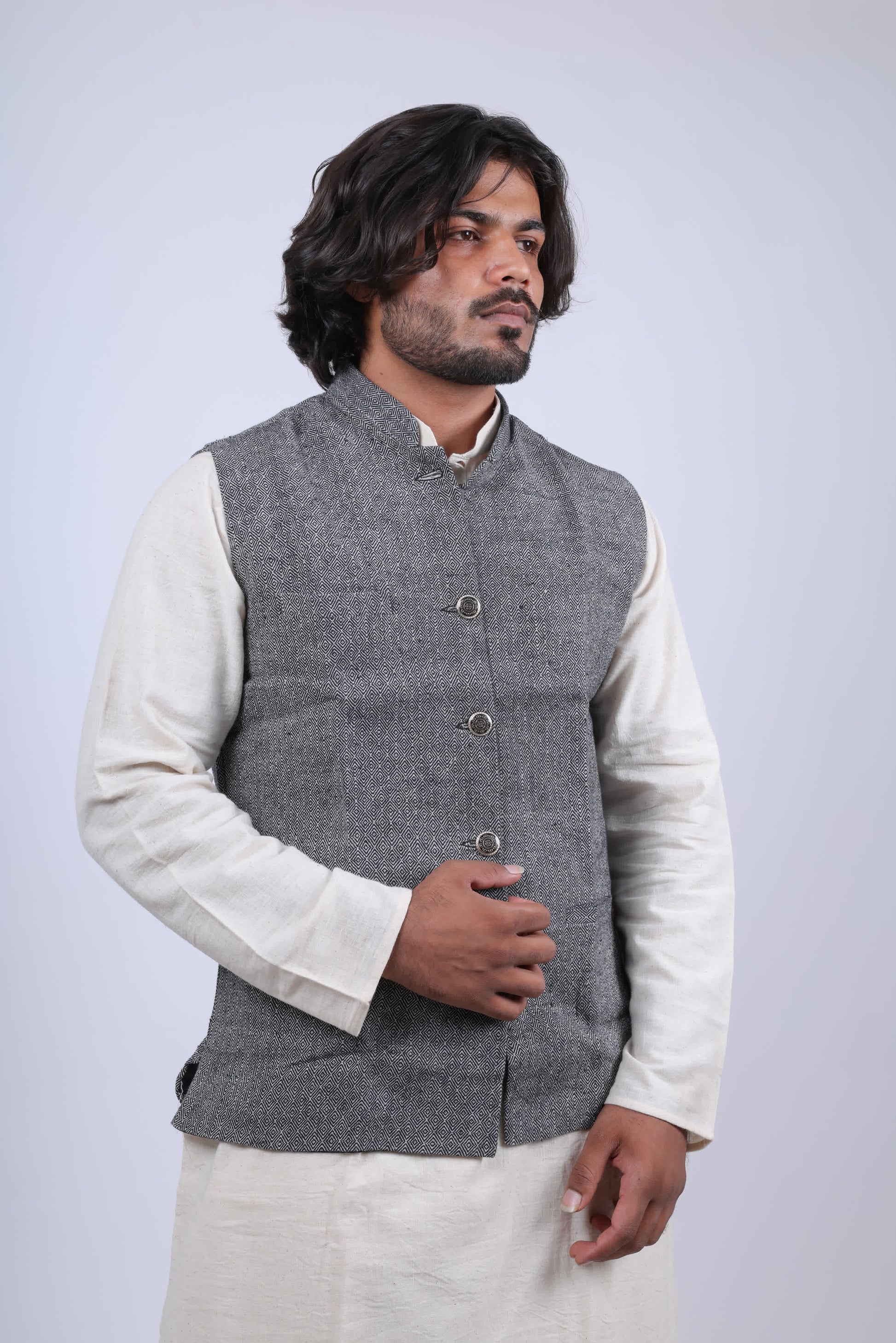 Kala Cotton Diamond Jacket RAKHIYO
