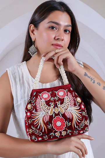 Velvet Bead Potli Bag RAKHIYO