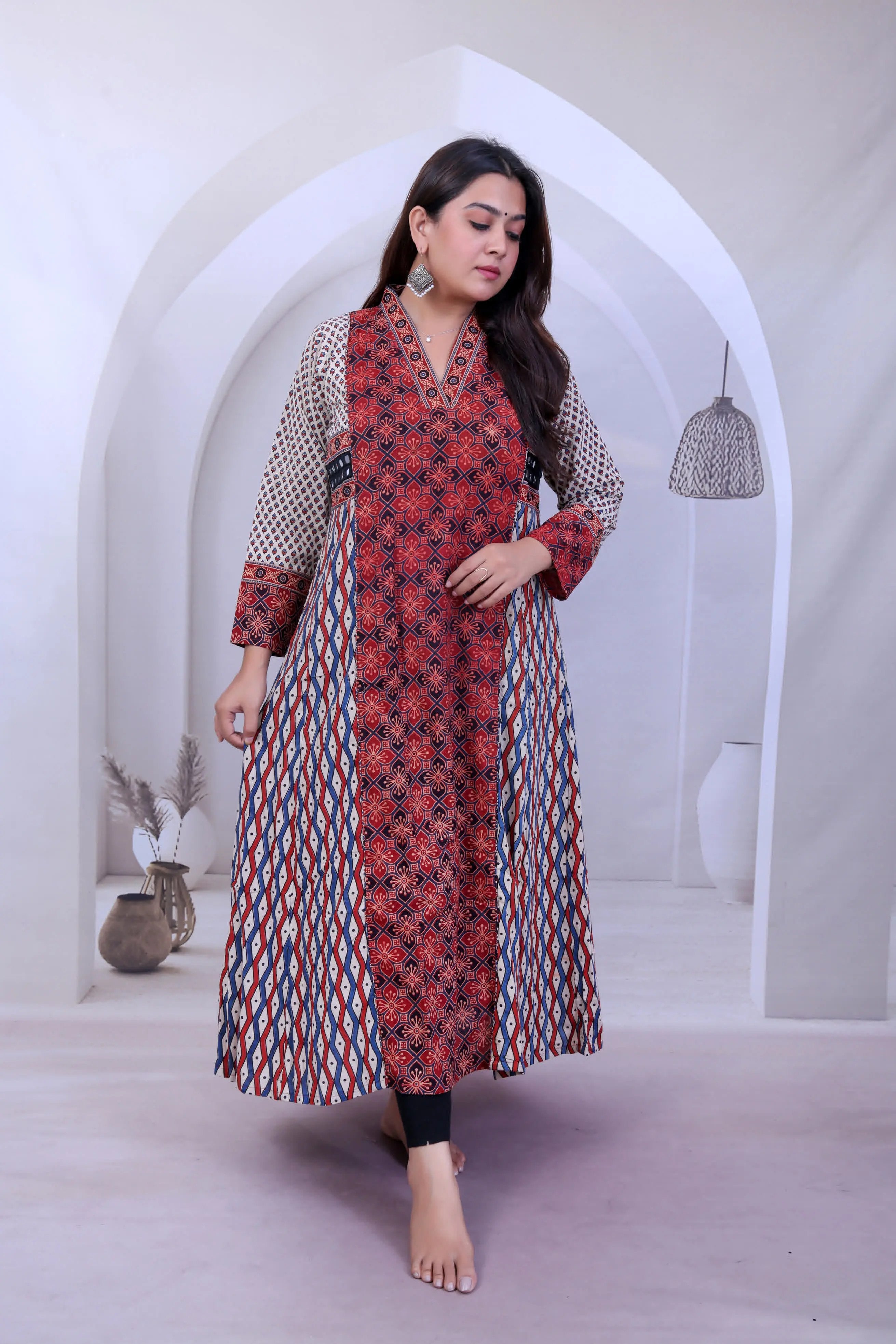 Barkha Ajarakh Mirror One Piece Cotton Kurti RAKHIYO