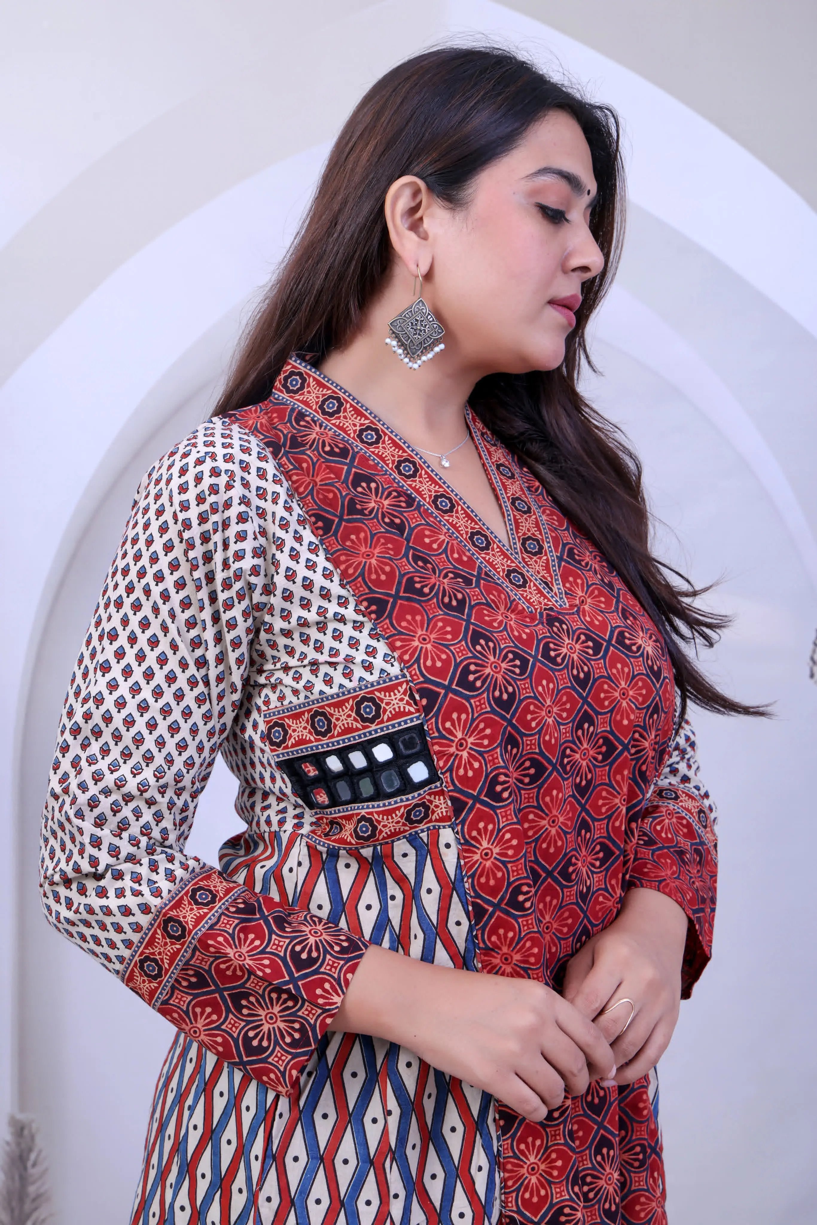 Barkha Ajarakh Mirror One Piece Cotton Kurti RAKHIYO
