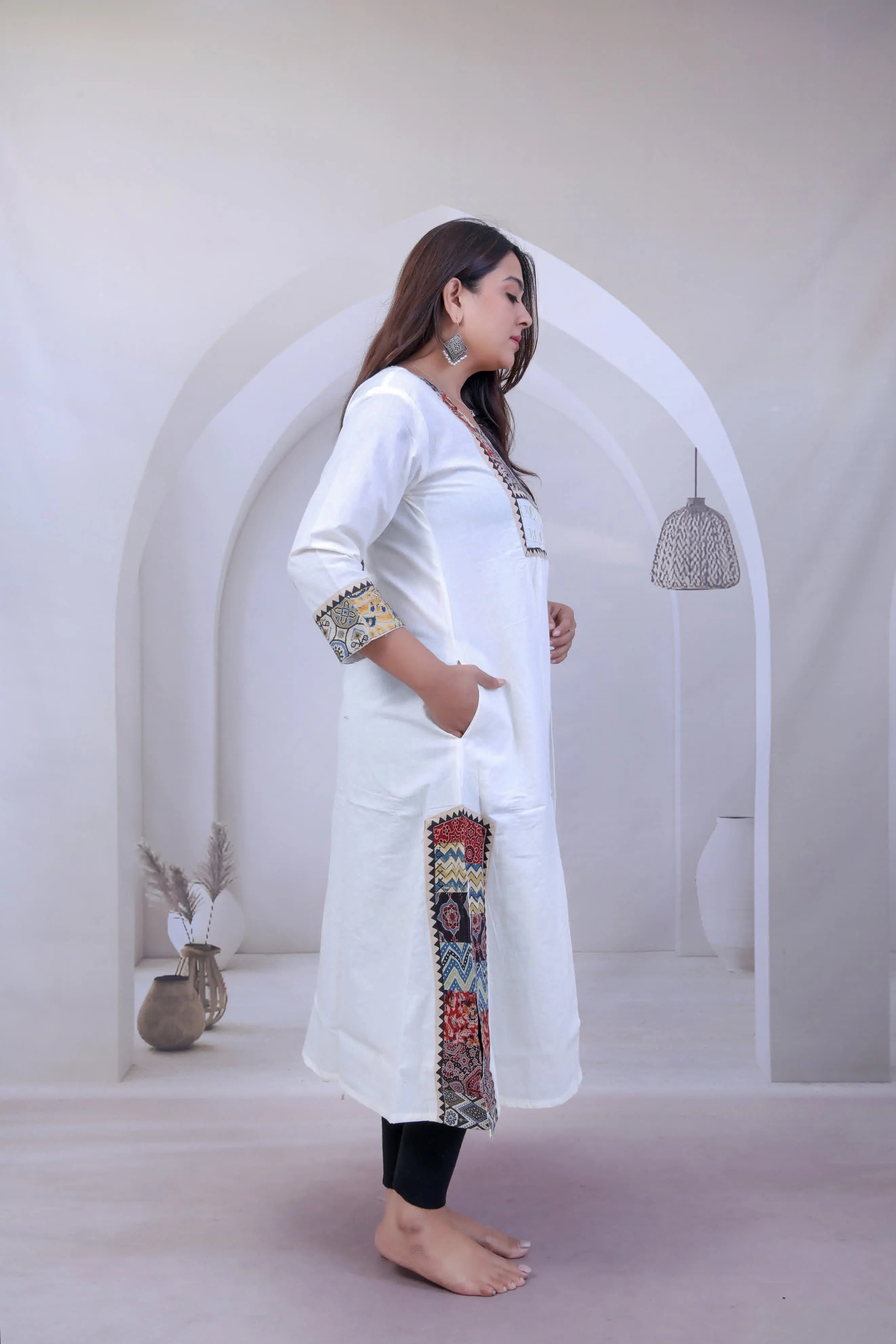 Eshita Ajarakh Multy Mirror Cotton Kurti RAKHIYO