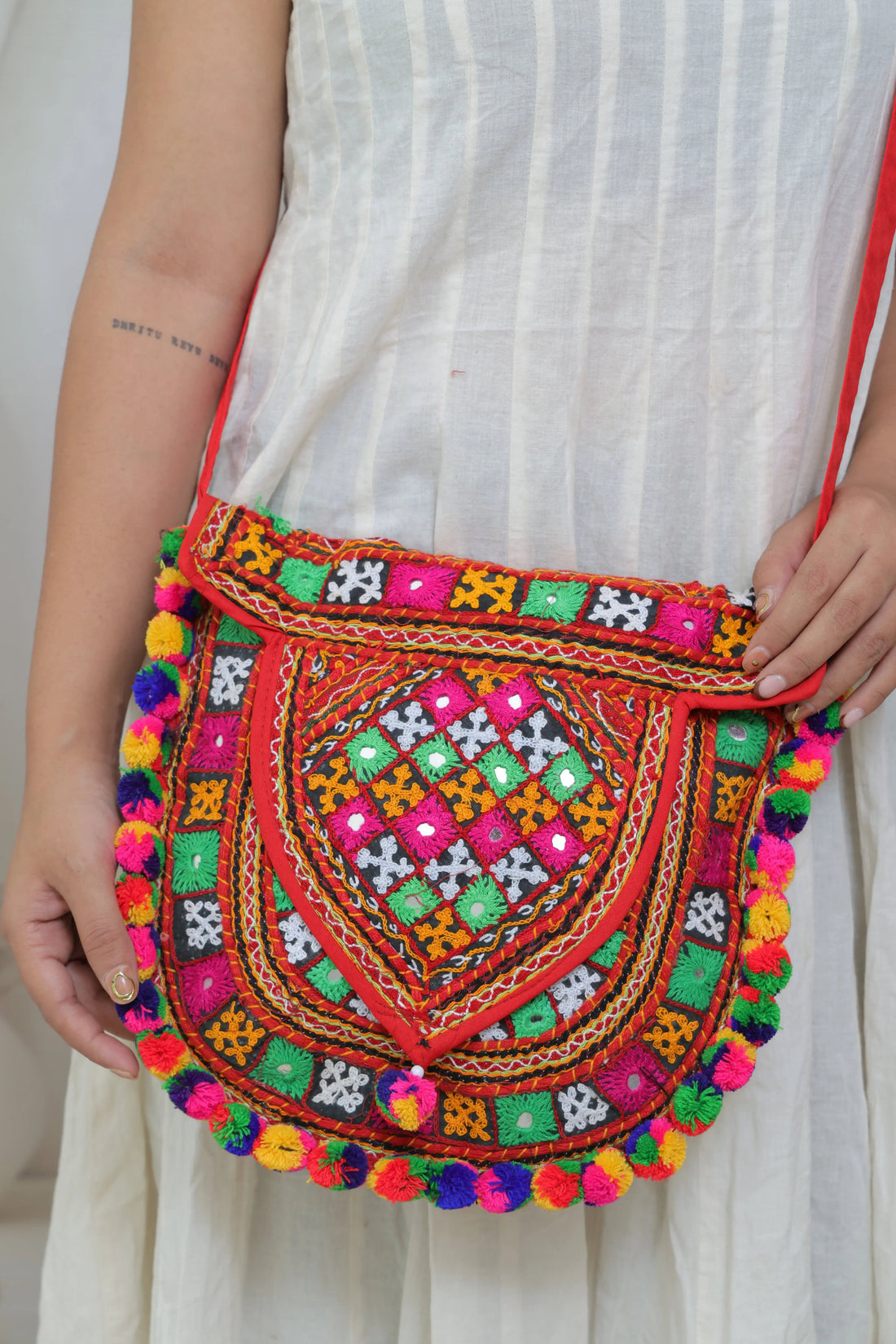 Kutchh Hadwork Flap Sling Bag RAKHIYO