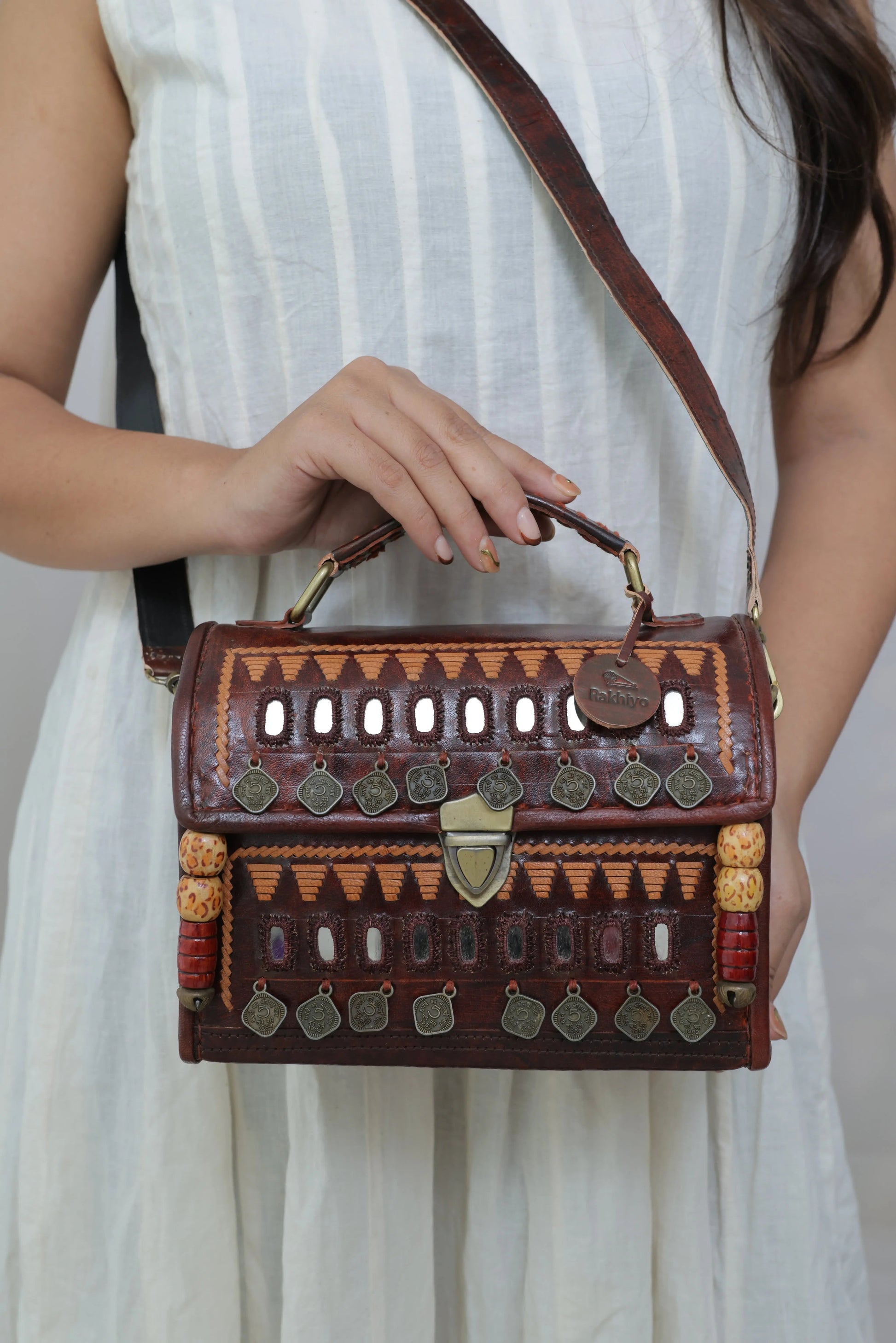 Aabhala - The Coin Mirror Sling Lock RAKHIYO