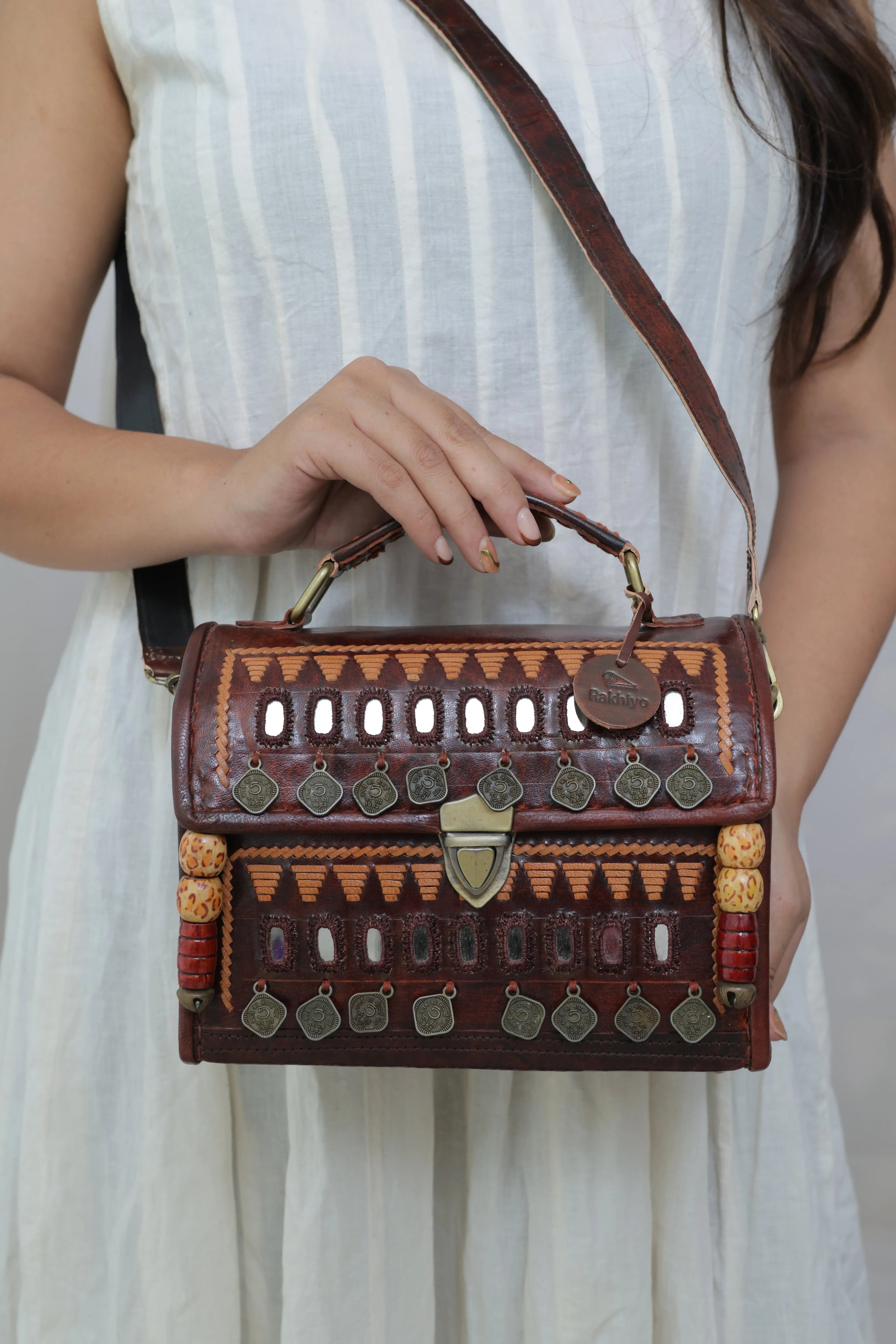 Aabhala - The Coin Mirror Sling Lock RAKHIYO