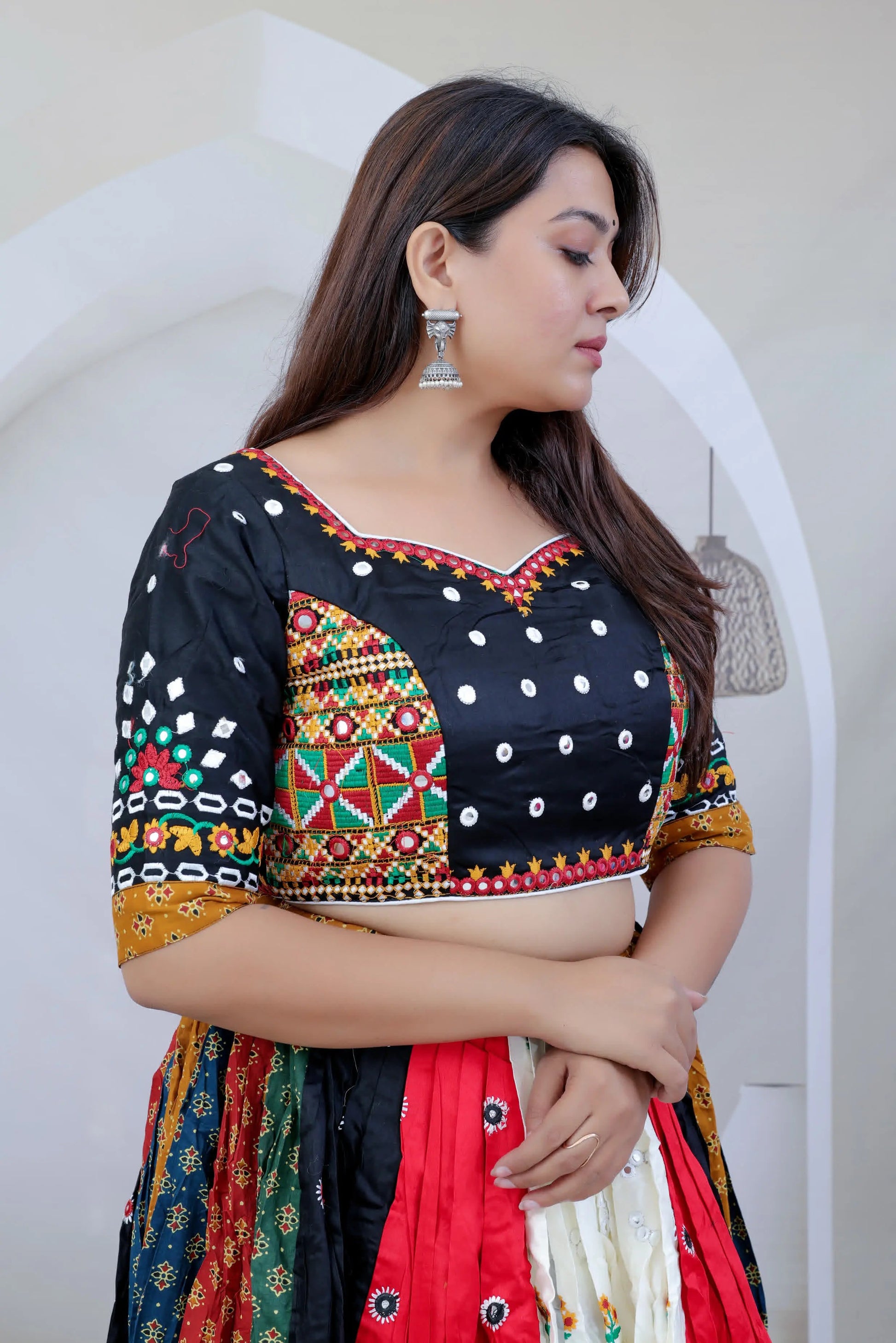 Kavya Muly Embroidered Soft Cotton Chaniyacholi RAKHIYO