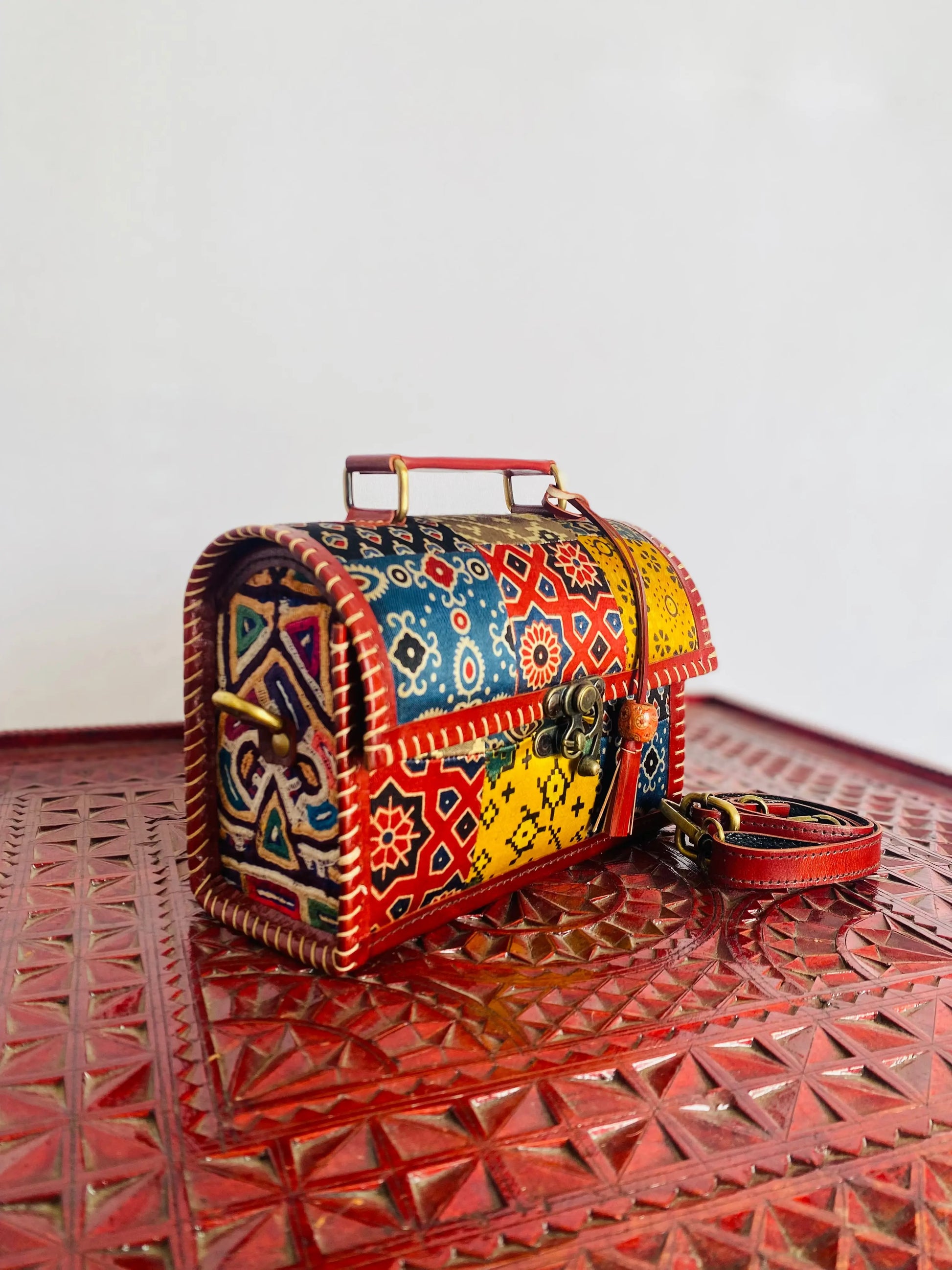 Ajarakh Patchwork- The Sling RAKHIYO