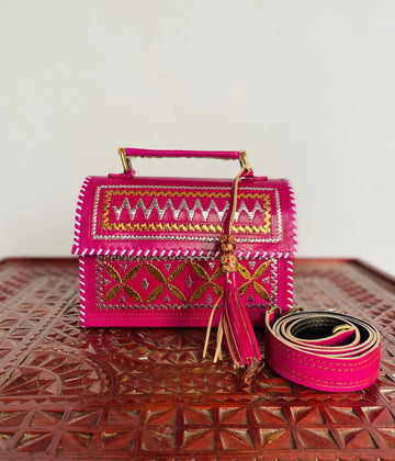 Kutchhi Pink Jari Hut - The Sling RAKHIYO