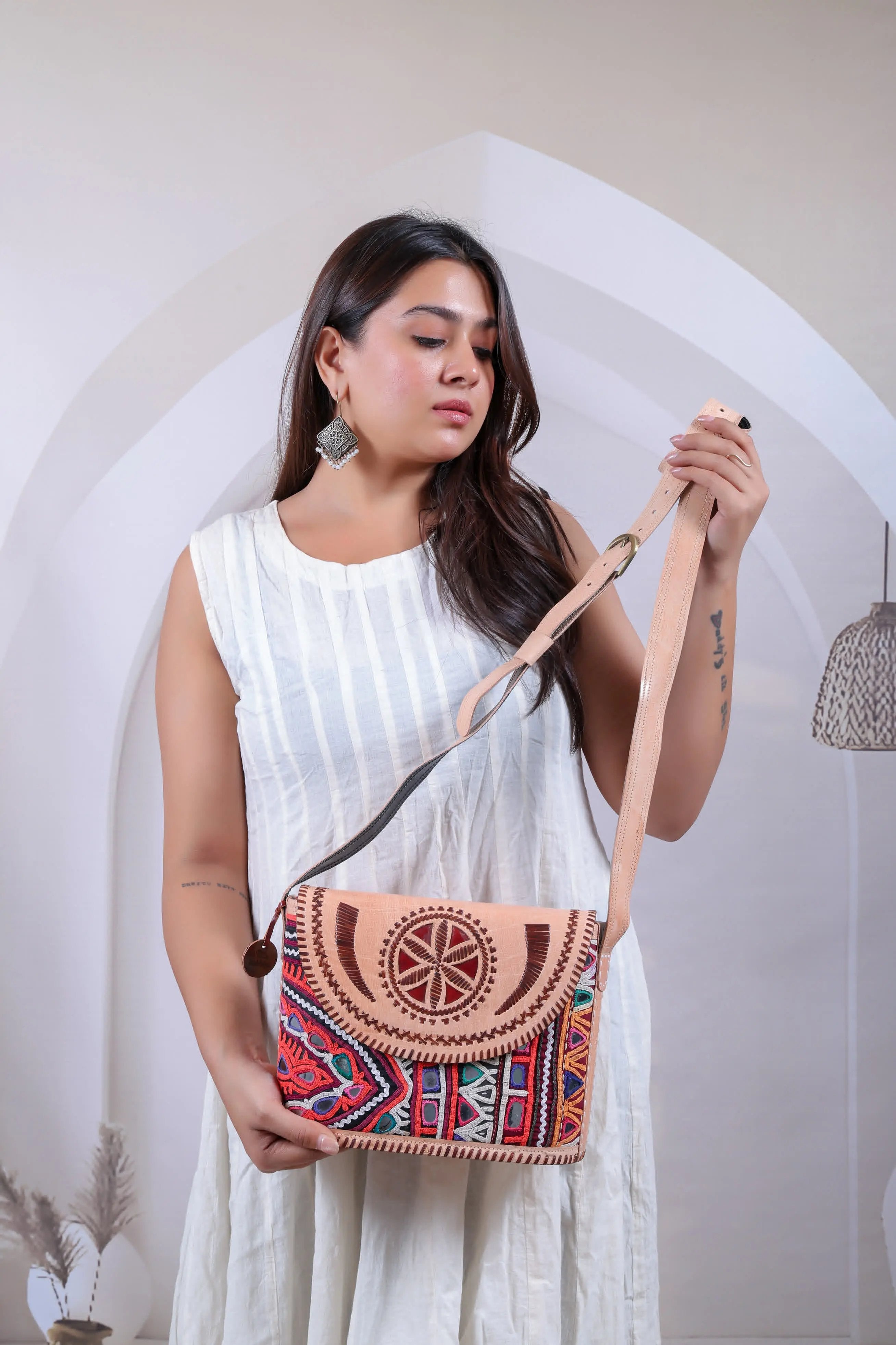 Antique Rectangle Bucket - The Sling RAKHIYO