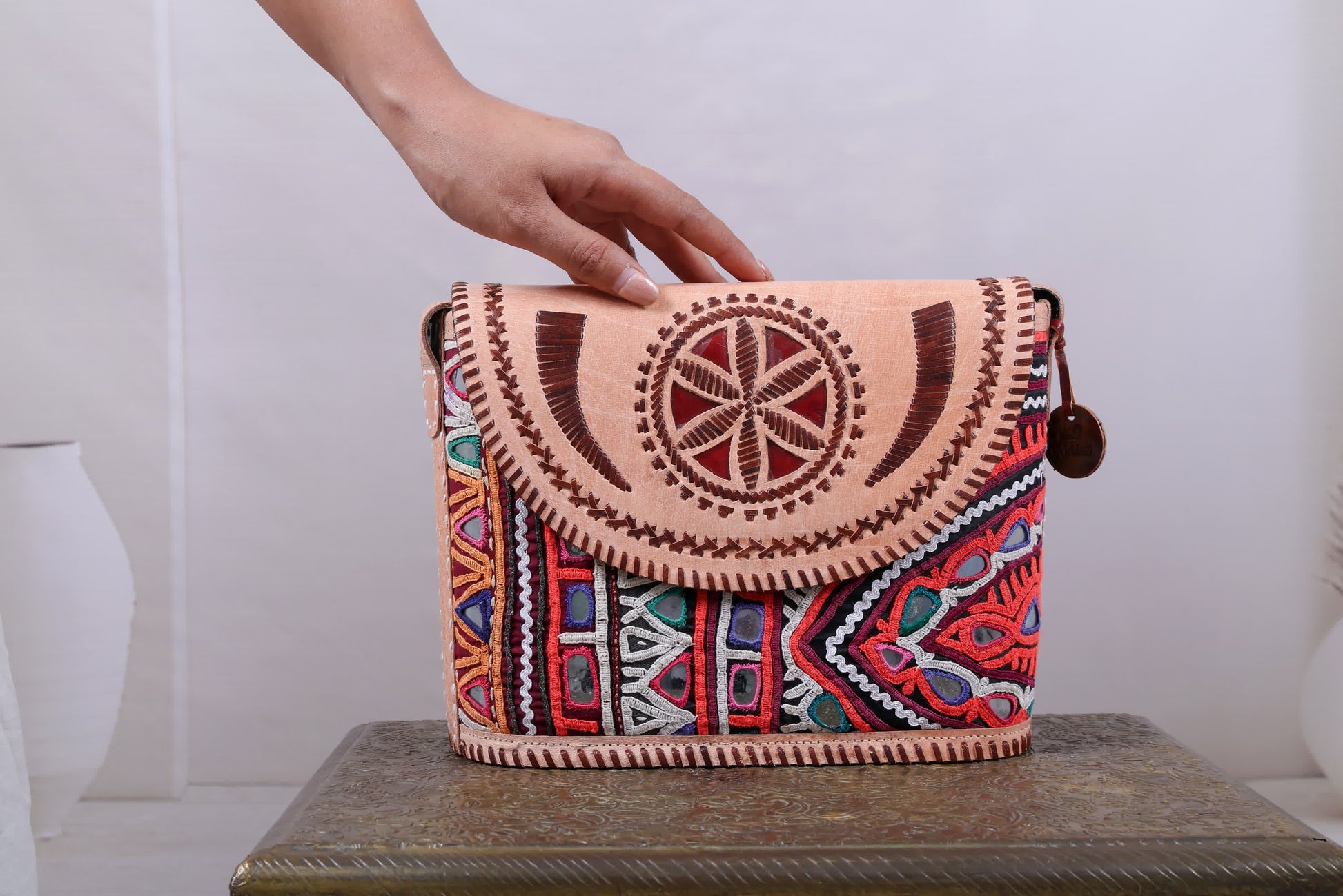 Antique Rectangle Bucket - The Sling RAKHIYO