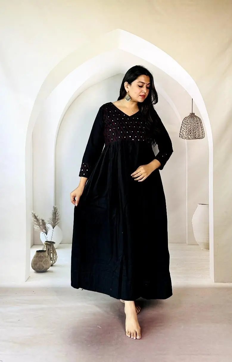 Kriti Plain Real Mirror One Piece Kurti RAKHIYO