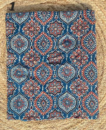 Ajarakh Cotton Natural Dyed Fabric(Price Per Meter)