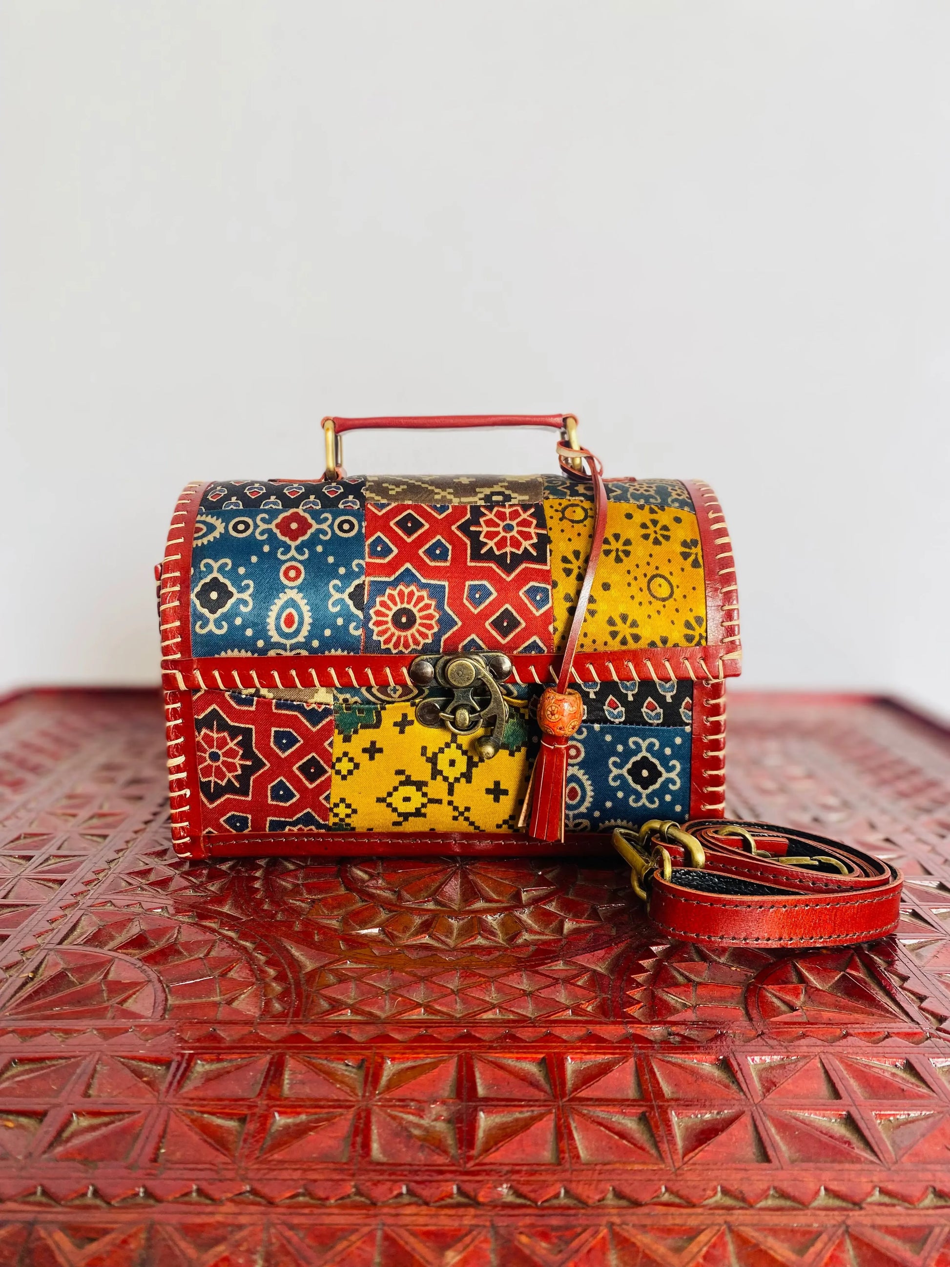 Ajarakh Patchwork- The Sling RAKHIYO